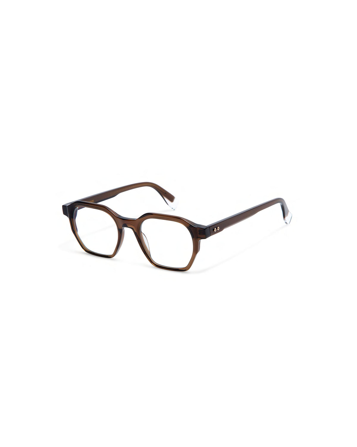 ROOSEVELT: Geométricas Acetato Marrón optical glasses by GIGI STUDIOS 612
