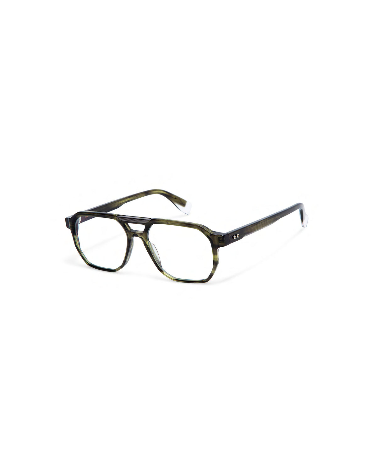 MARCONI: Aviador Acetato-Metal Verde optical glasses by GIGI STUDIOS 618