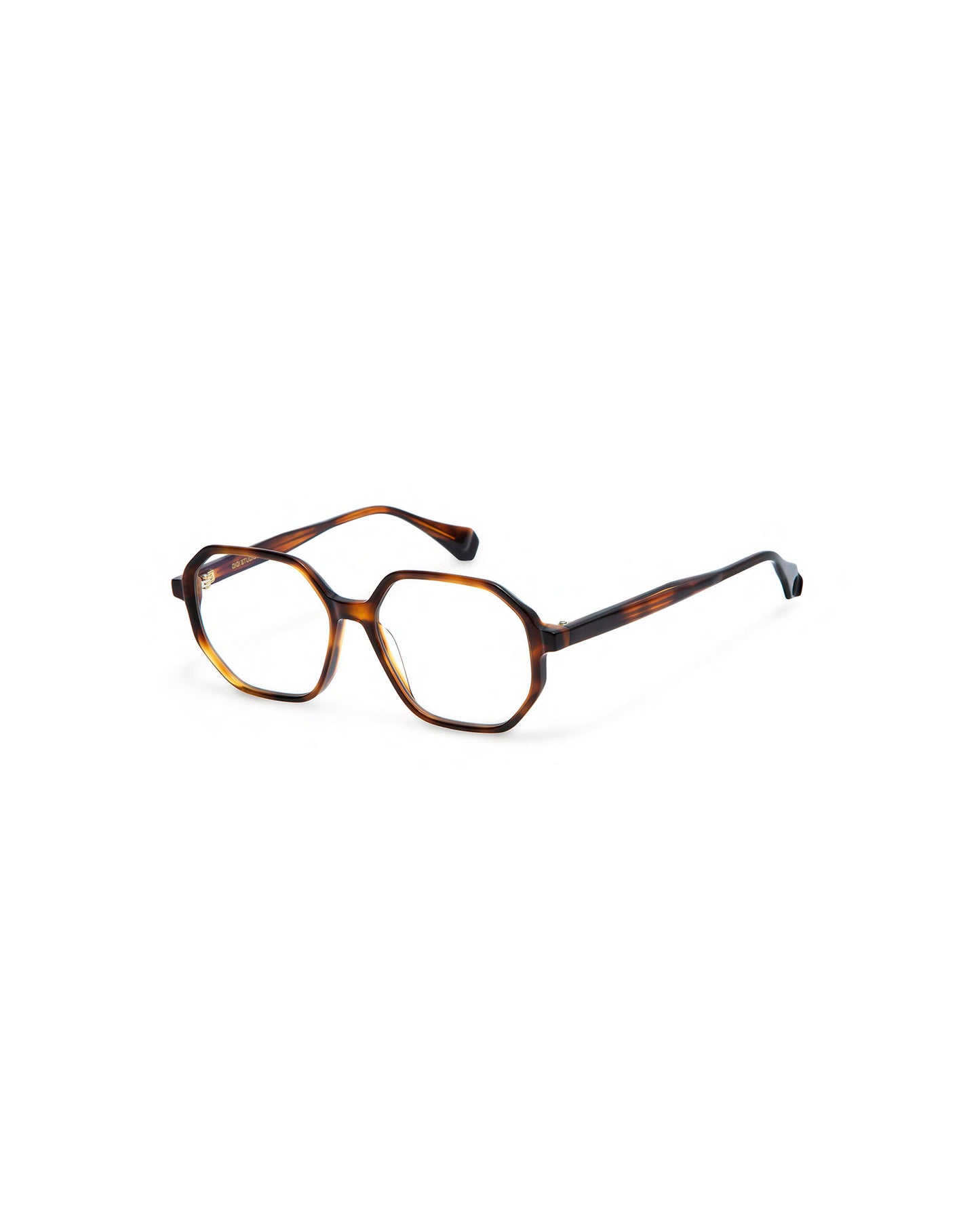 VIOLA: Geométricas Acetato Havana optical glasses by GIGI STUDIOS 663
