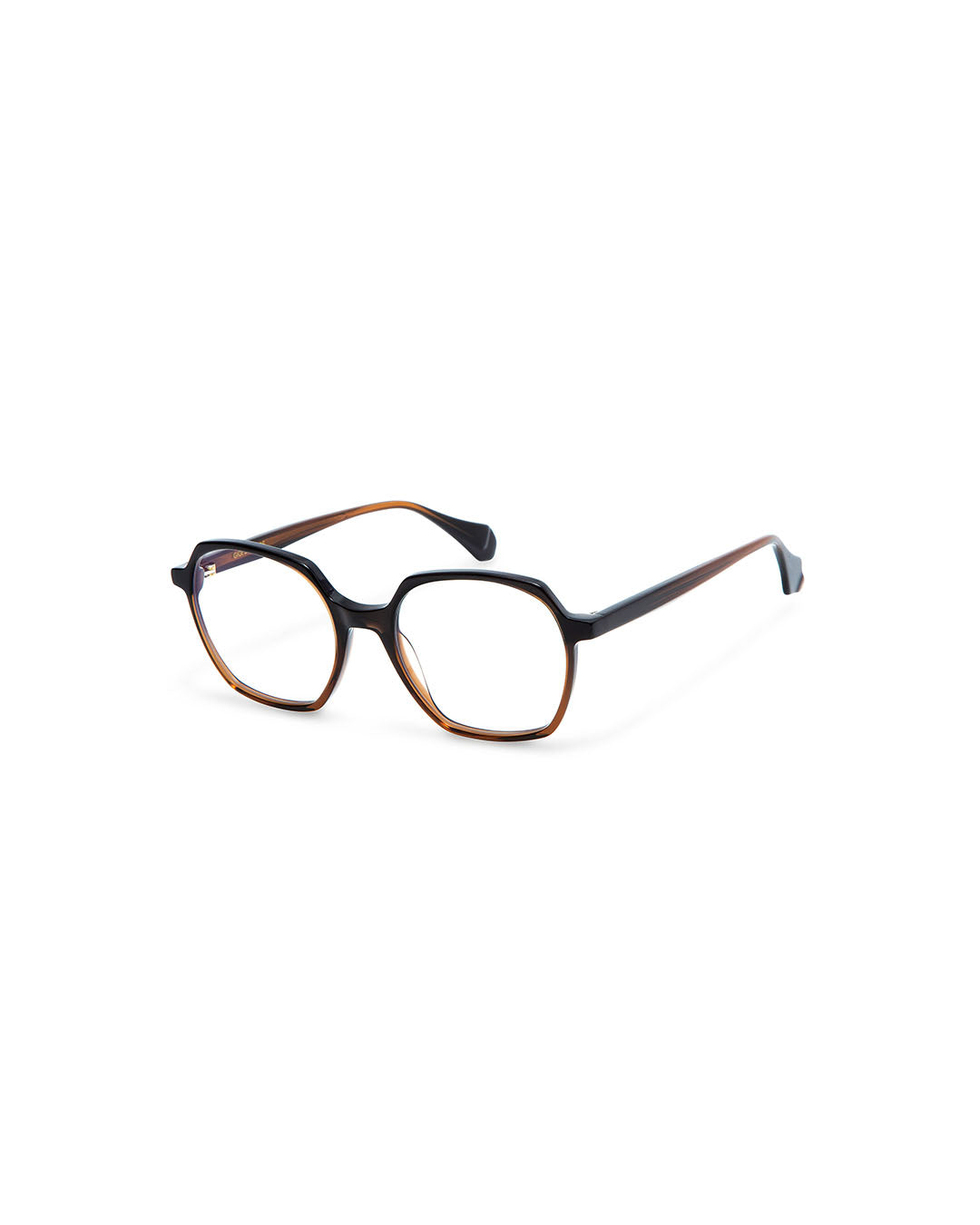 ABIGAIL: Geométricas Acetato Marrón optical glasses by GIGI STUDIOS 339