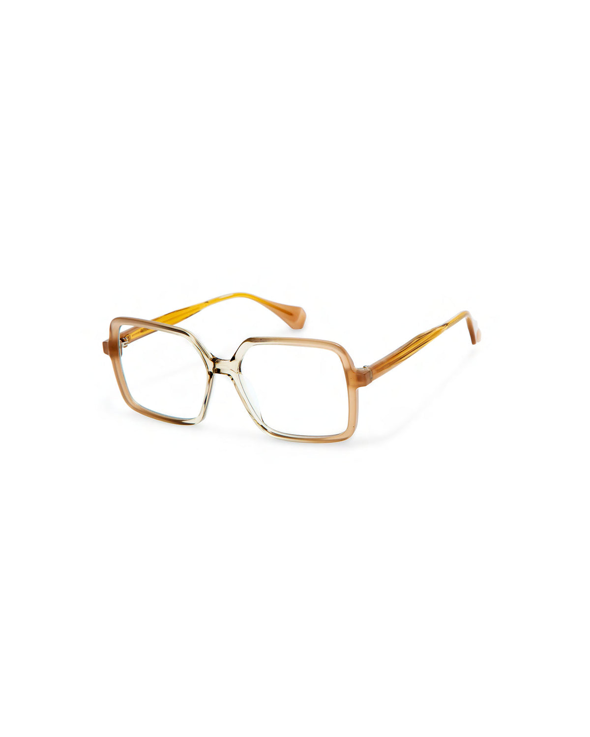ANGELICA: Cuadrada Acetato Blanco optical glasses by GIGI STUDIOS 21