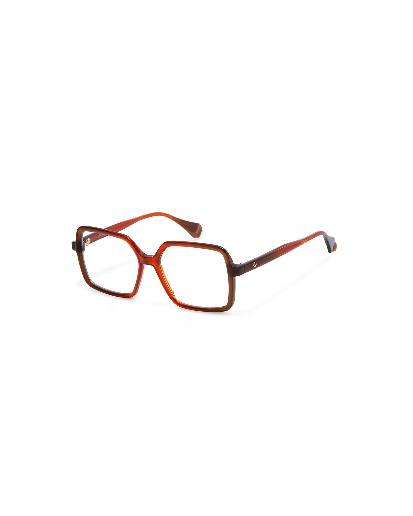 ANGELICA: Cuadrada Acetato Orange optical glasses by GIGI STUDIOS 3831