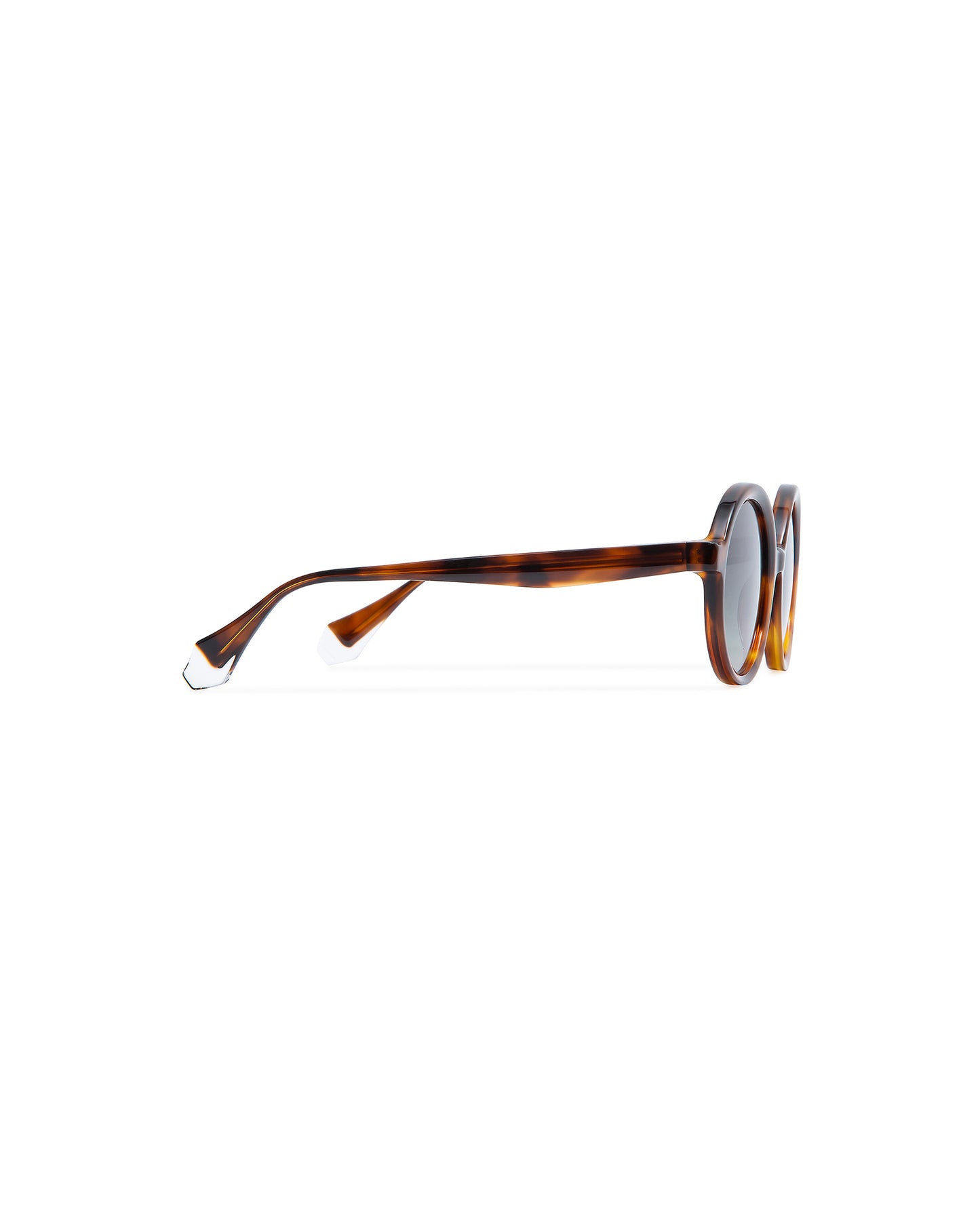 ISIDORA: Redondas Acetato Havana sunglasses by GIGI STUDIOS 301