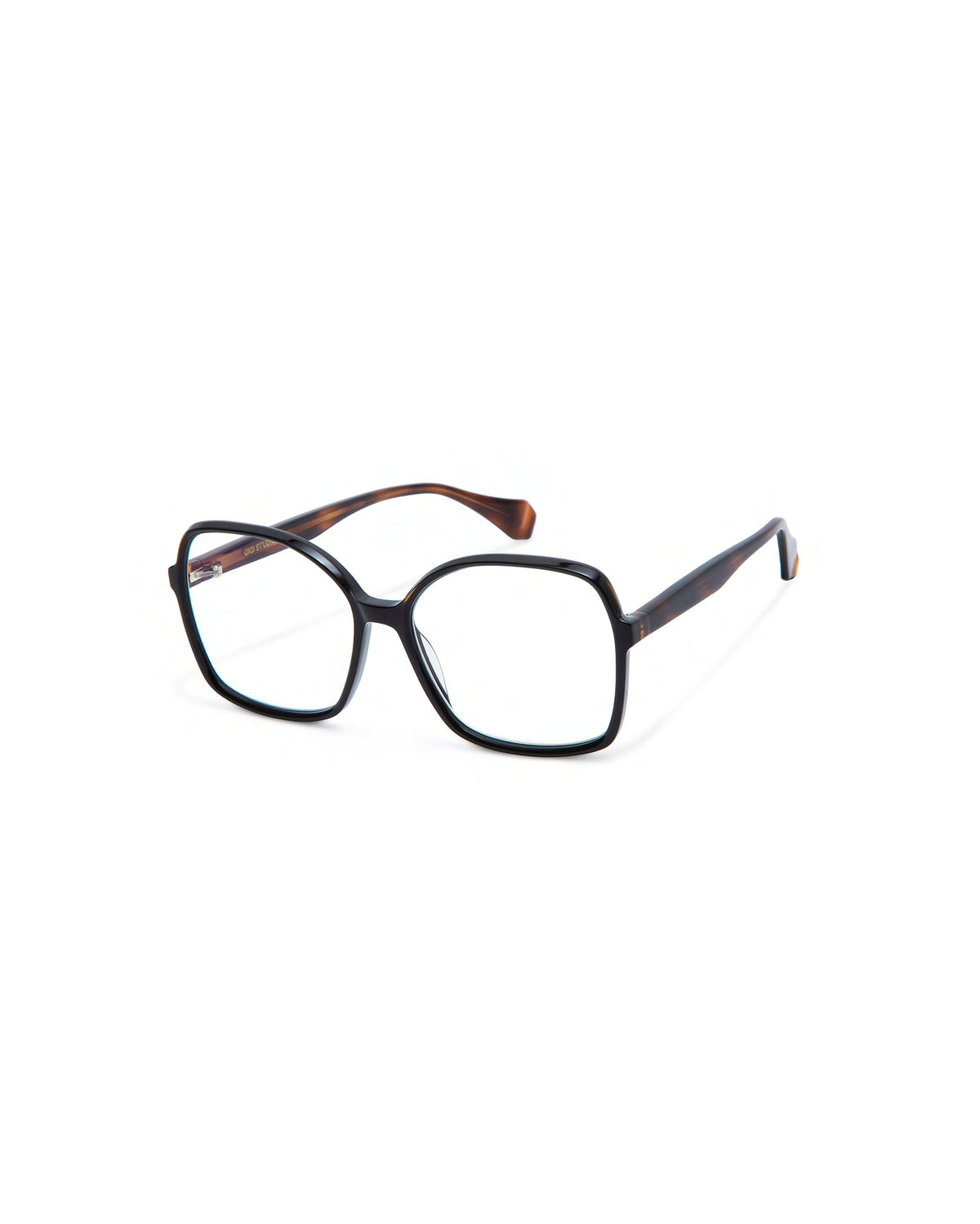 ELVIRA: Geométricas Acetato Noir optical glasses by GIGI STUDIOS 3895