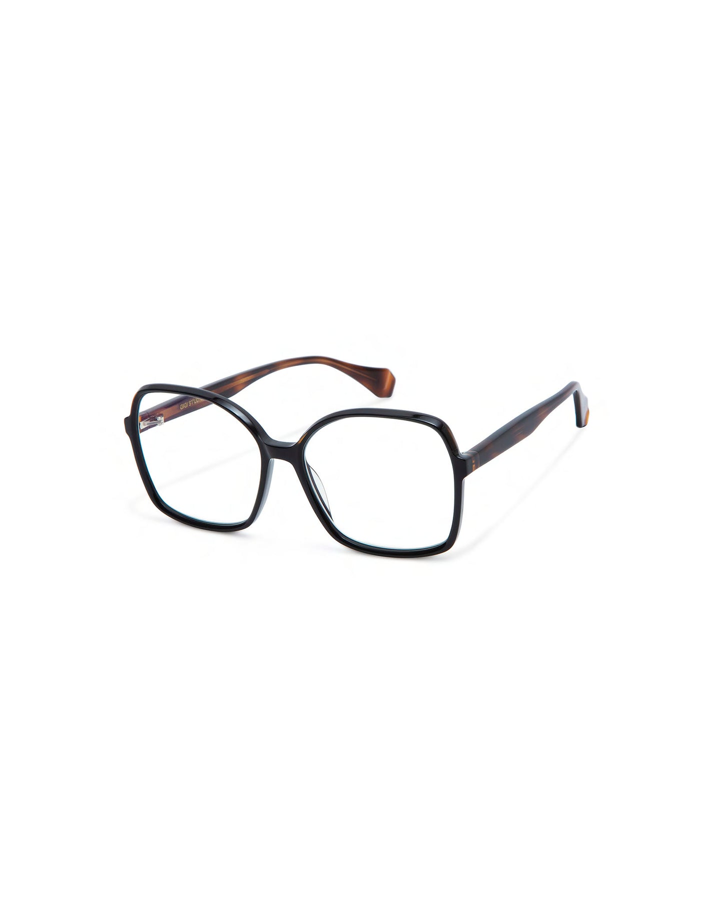ELVIRA: Geométricas Acetato Noir optical glasses by GIGI STUDIOS 3895