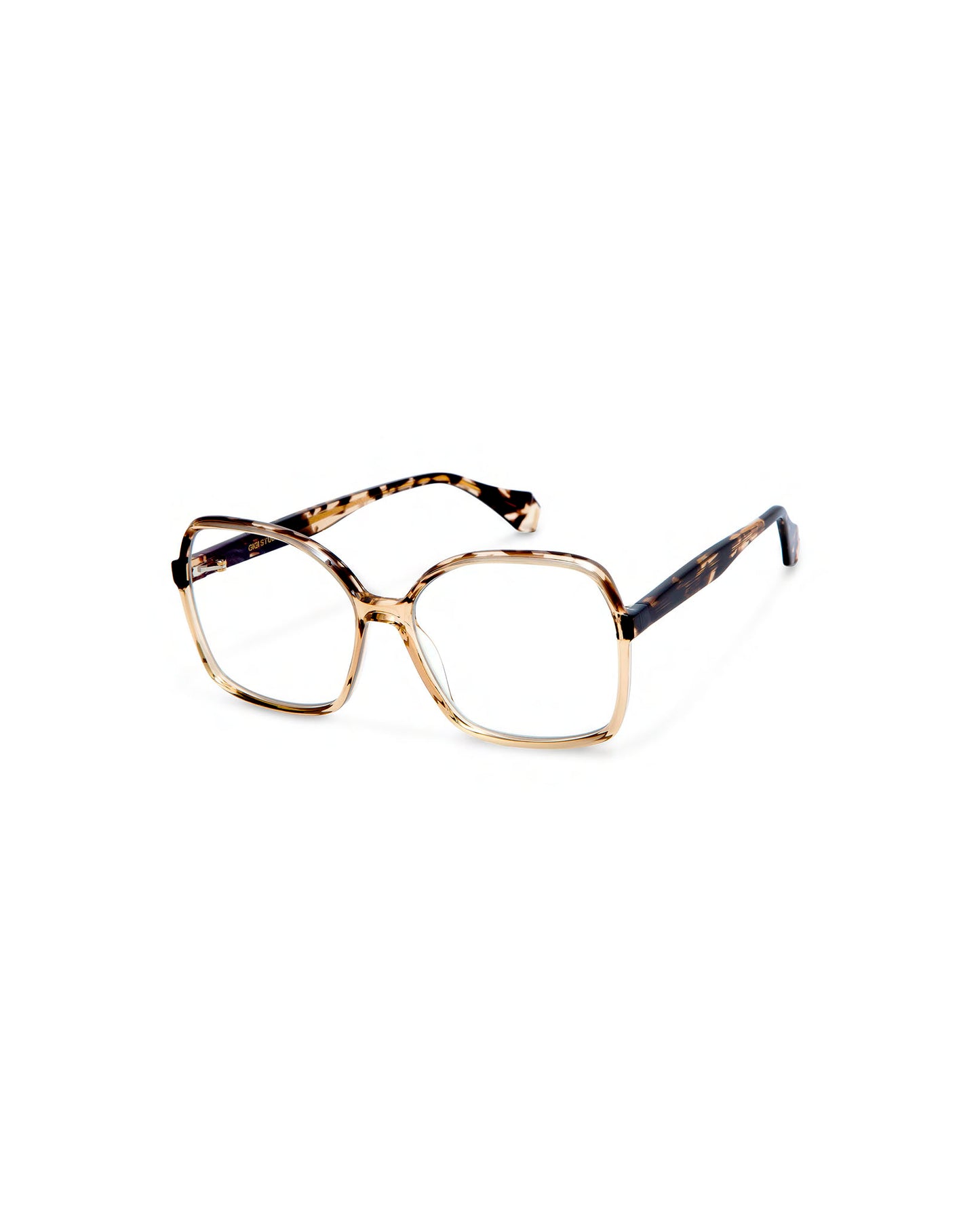 ELVIRA: Geométricas Acetato Marrón optical glasses by GIGI STUDIOS 3907
