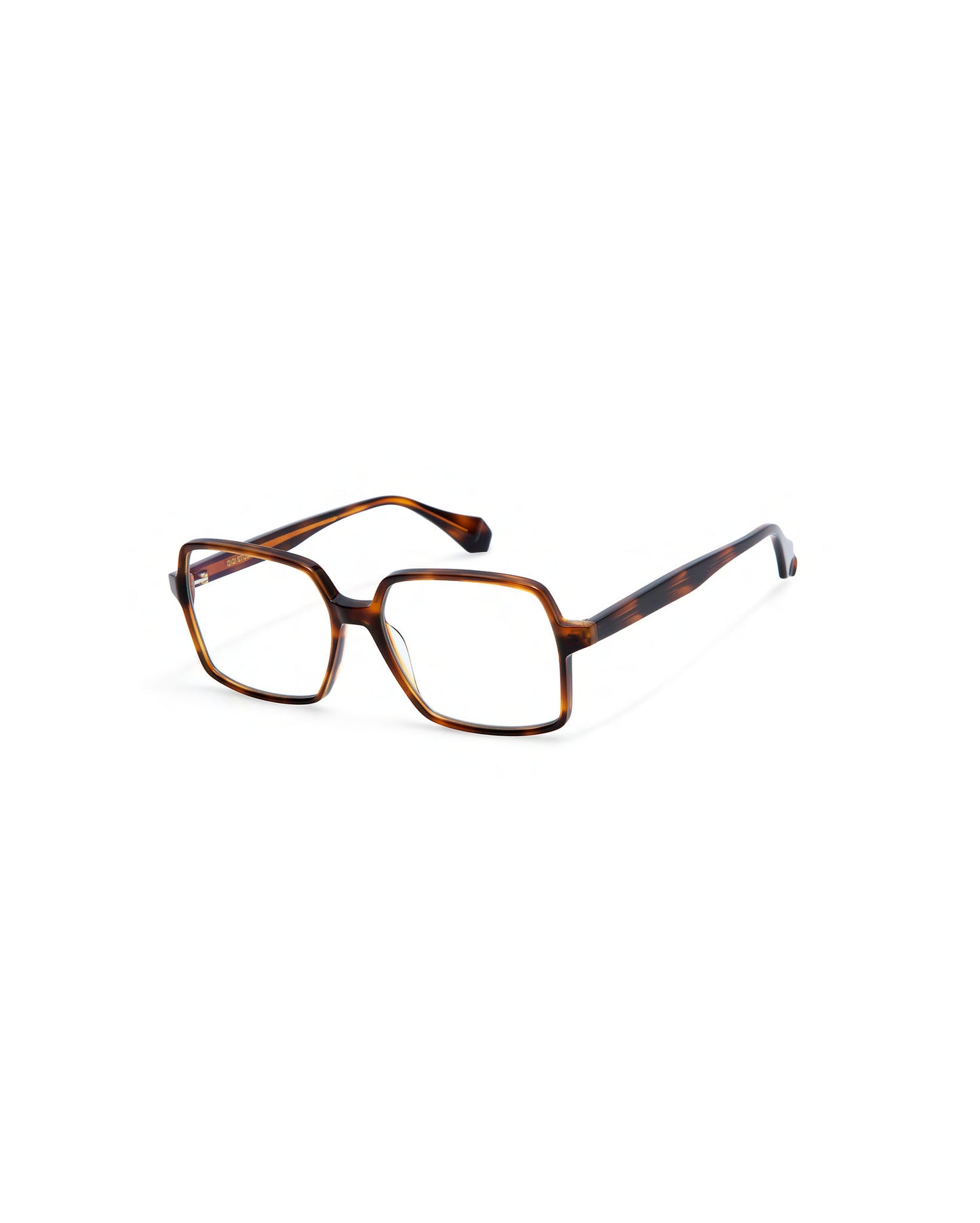 INES: Cuadrada Acetato Havana optical glasses by GIGI STUDIOS 3933