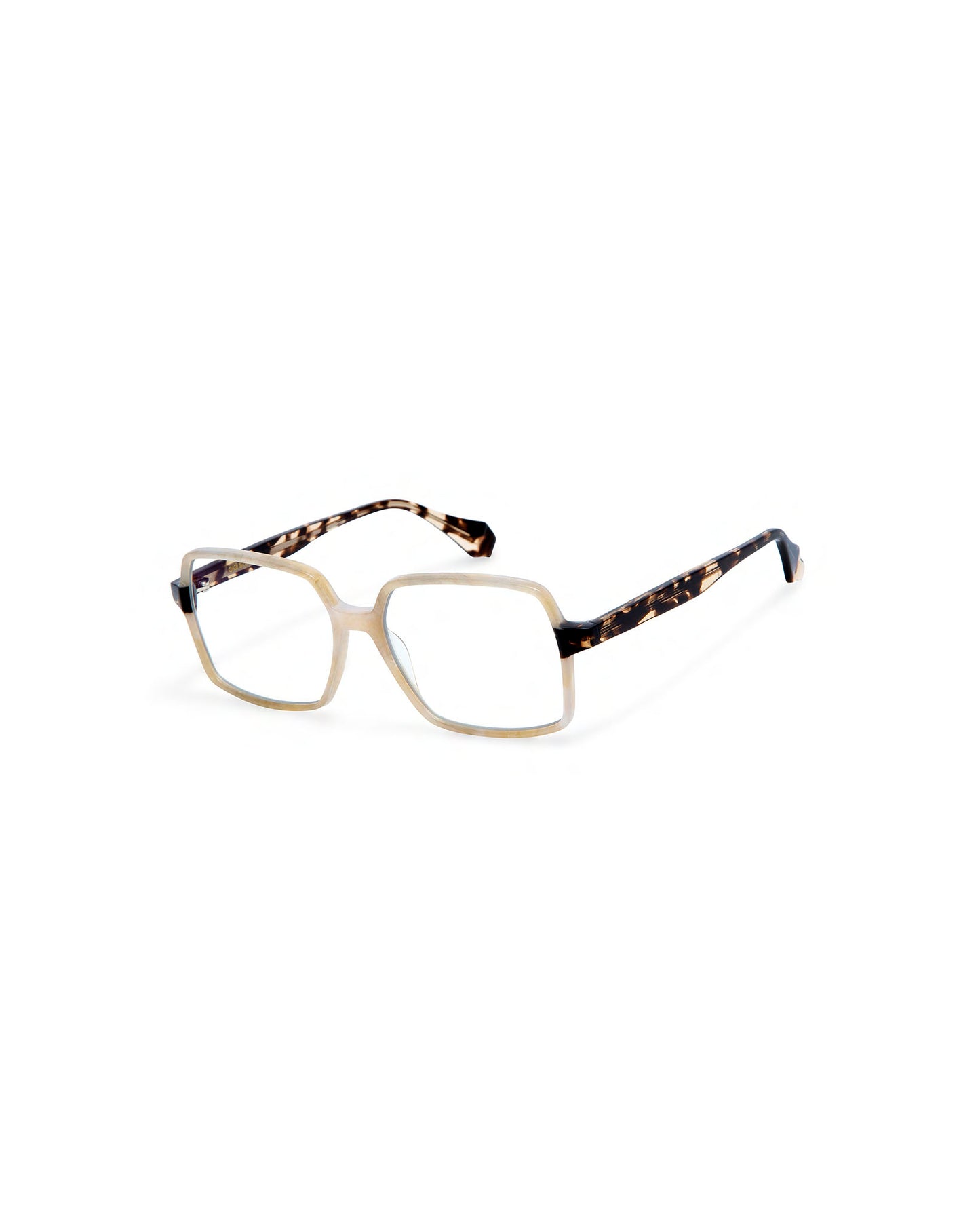 INES: Cuadrada Acetato Blanco optical glasses by GIGI STUDIOS 3941