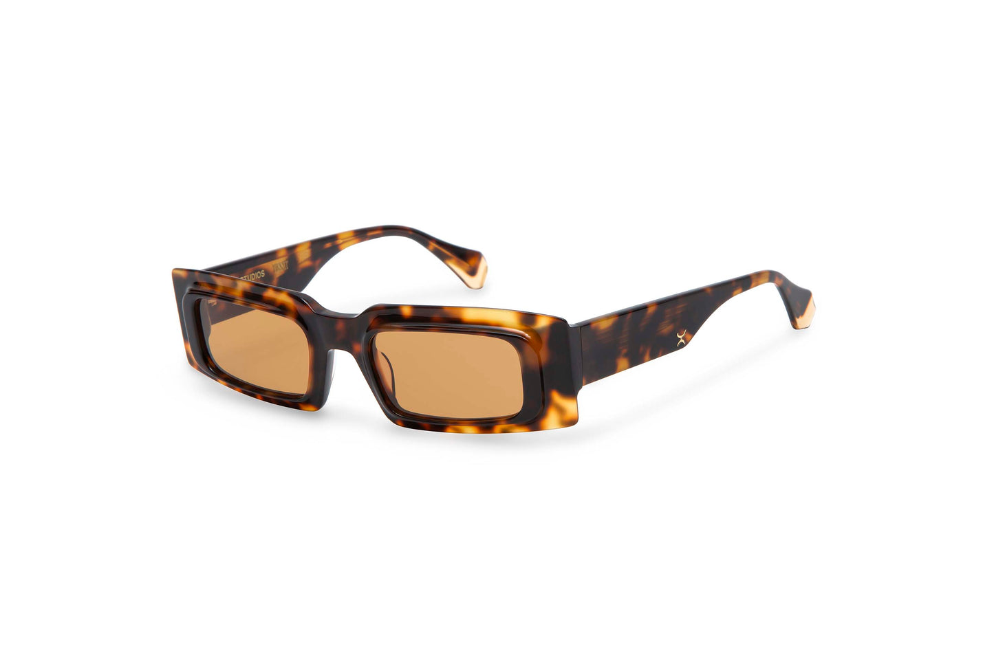NEIT: Rectangular Acetato Havana sunglasses by GIGI STUDIOS 249