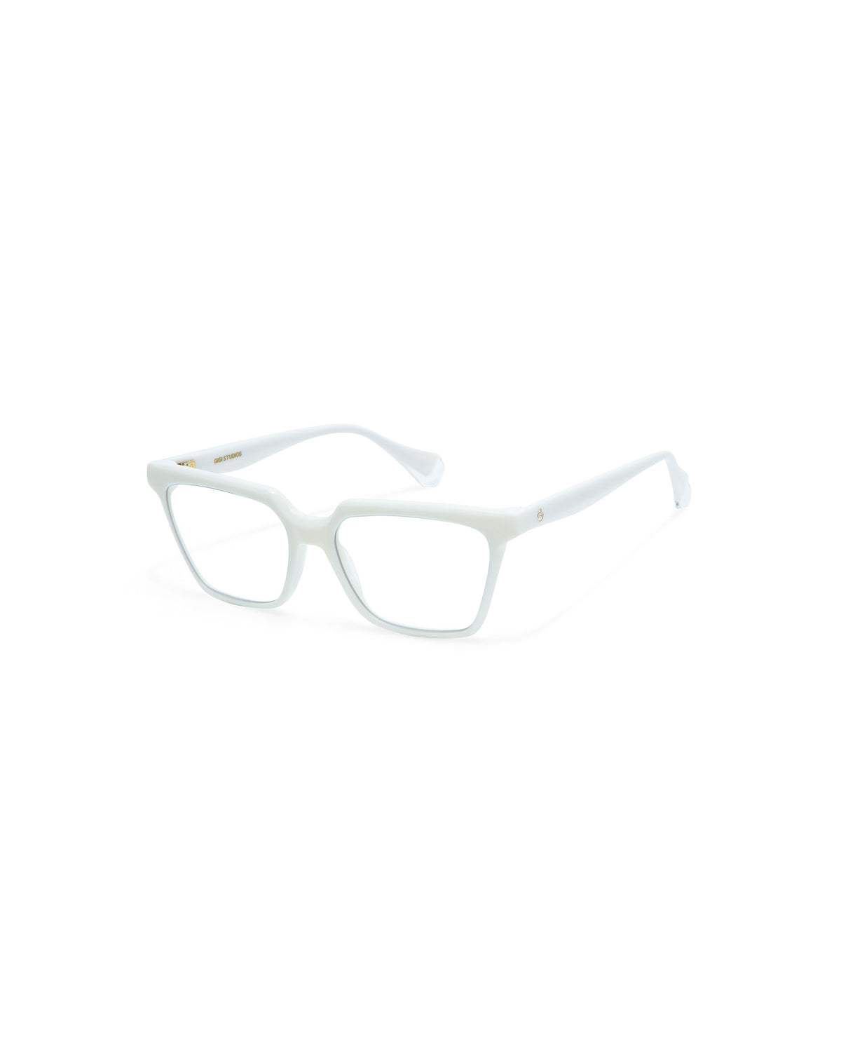 AMALIA: Cuadrada Acetato Blanco optical glasses by GIGI STUDIOS 3951