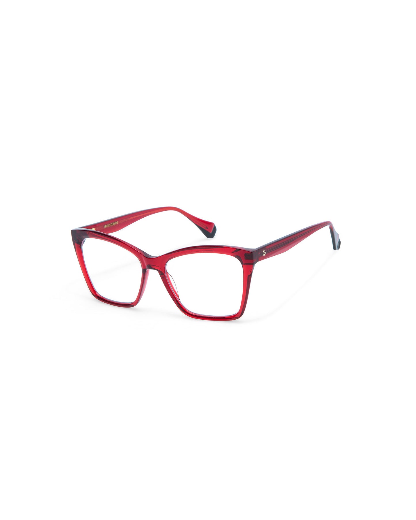 EMILIA: Cat Eye Acetato Rojo optical glasses by GIGI STUDIOS 3965