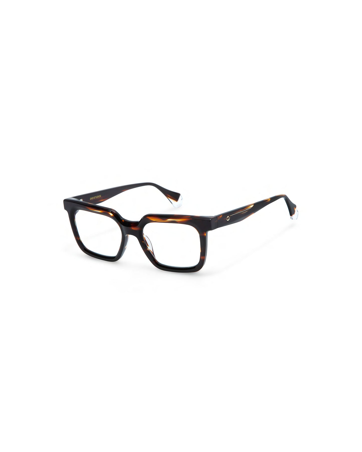 FLORENTINA: Cuadrada Acetato Havana optical glasses by GIGI STUDIOS 4005