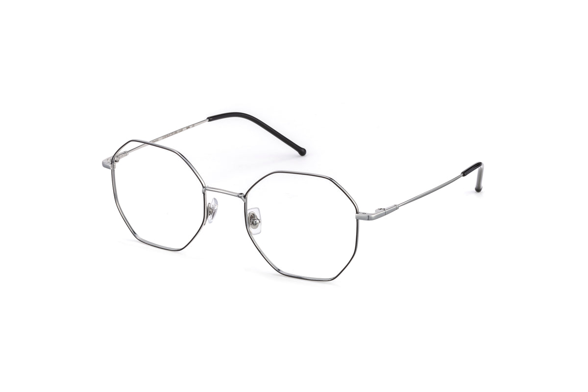 LEA: Geométricas Titanio Dark Silver optical glasses by GIGI STUDIOS 1107