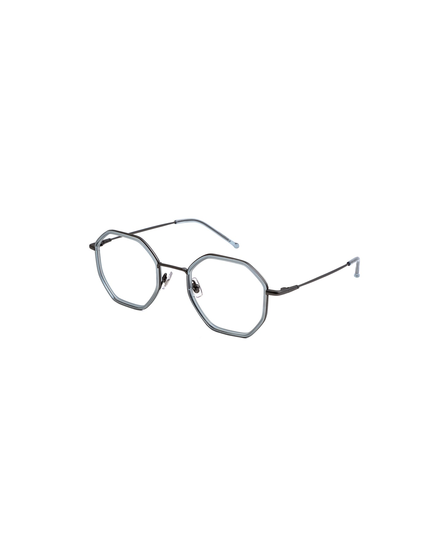 KAROL: Geométricas Titanio-Acetato Grigio optical glasses by GIGI STUDIOS 1119