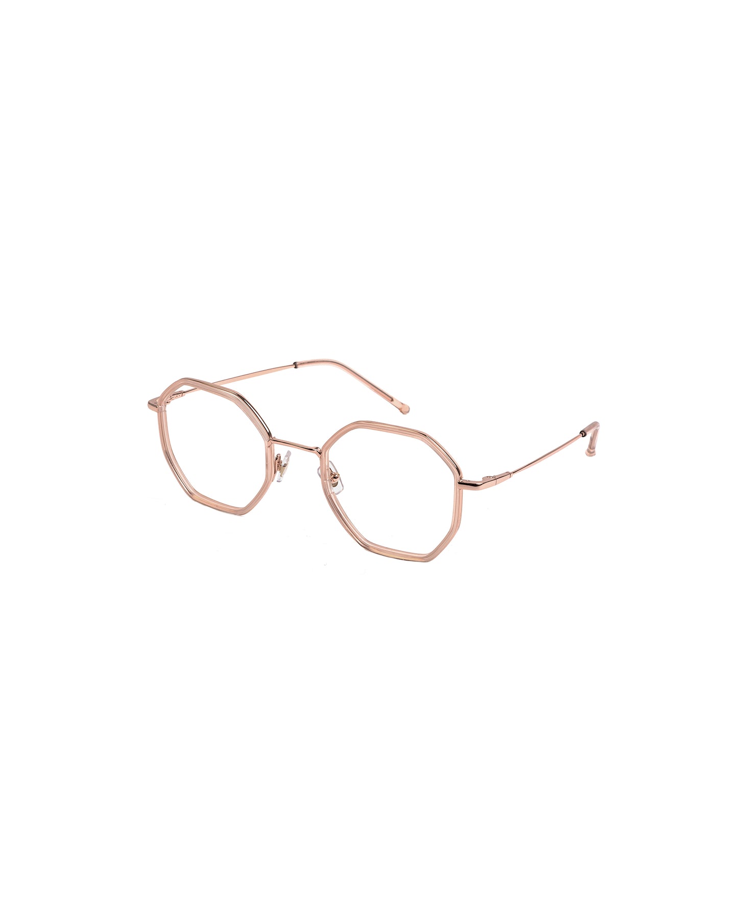 KAROL: Geométricas Titanio-Acetato Doré optical glasses by GIGI STUDIOS 1121
