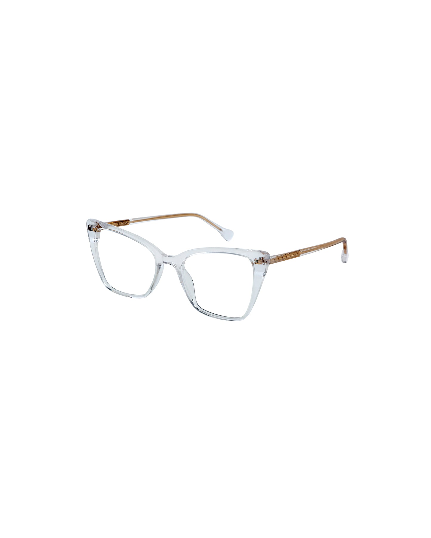 MARINA: Cat Eye Acetato Transparente optical glasses by GIGI STUDIOS 1144
