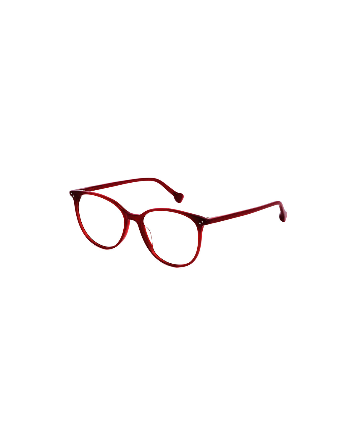 CARINNE: Redondas Acetato Rojo optical glasses by GIGI STUDIOS 1146