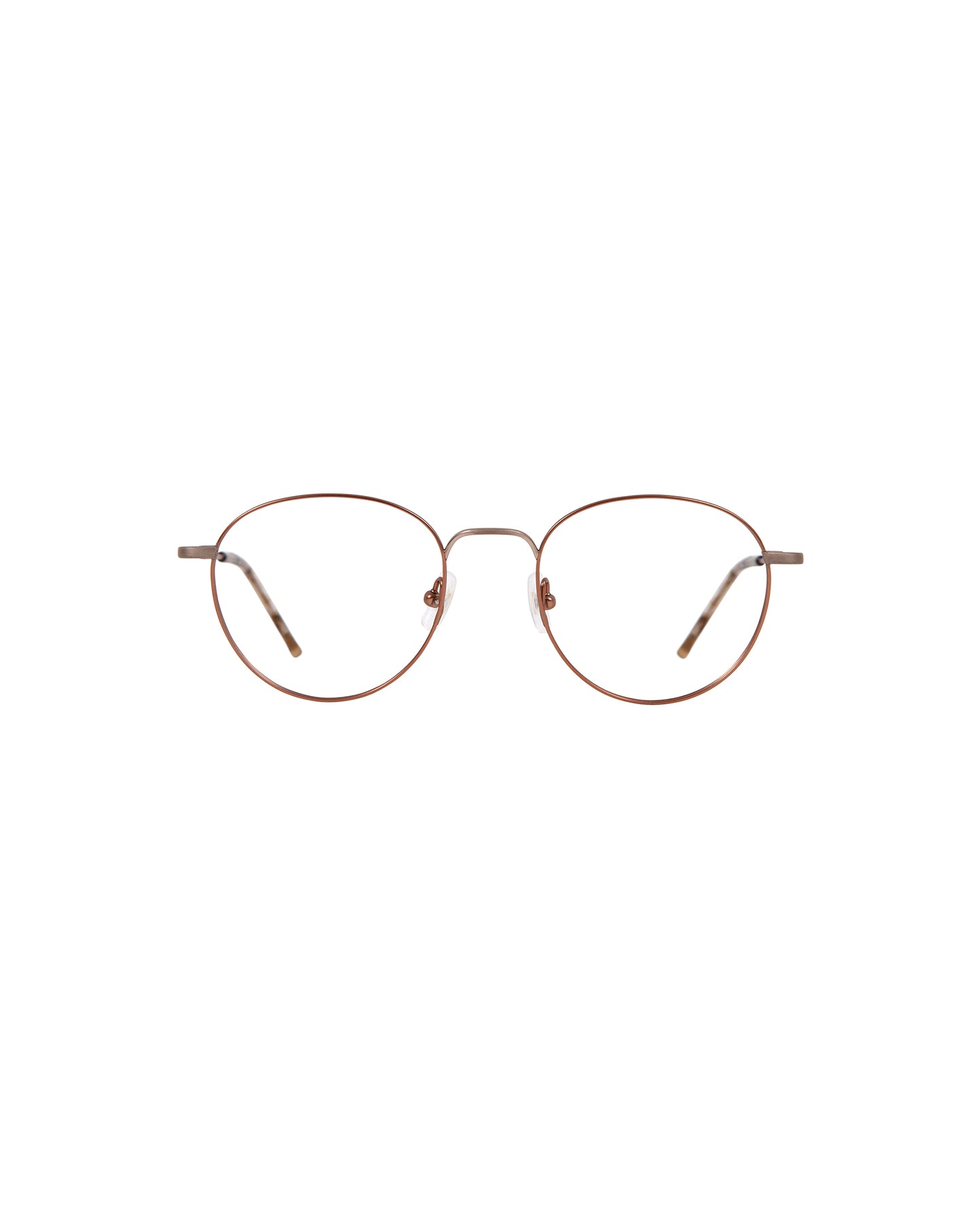PORTLAND: Redondas Titanio Marrón optical glasses by GIGI STUDIOS 1153