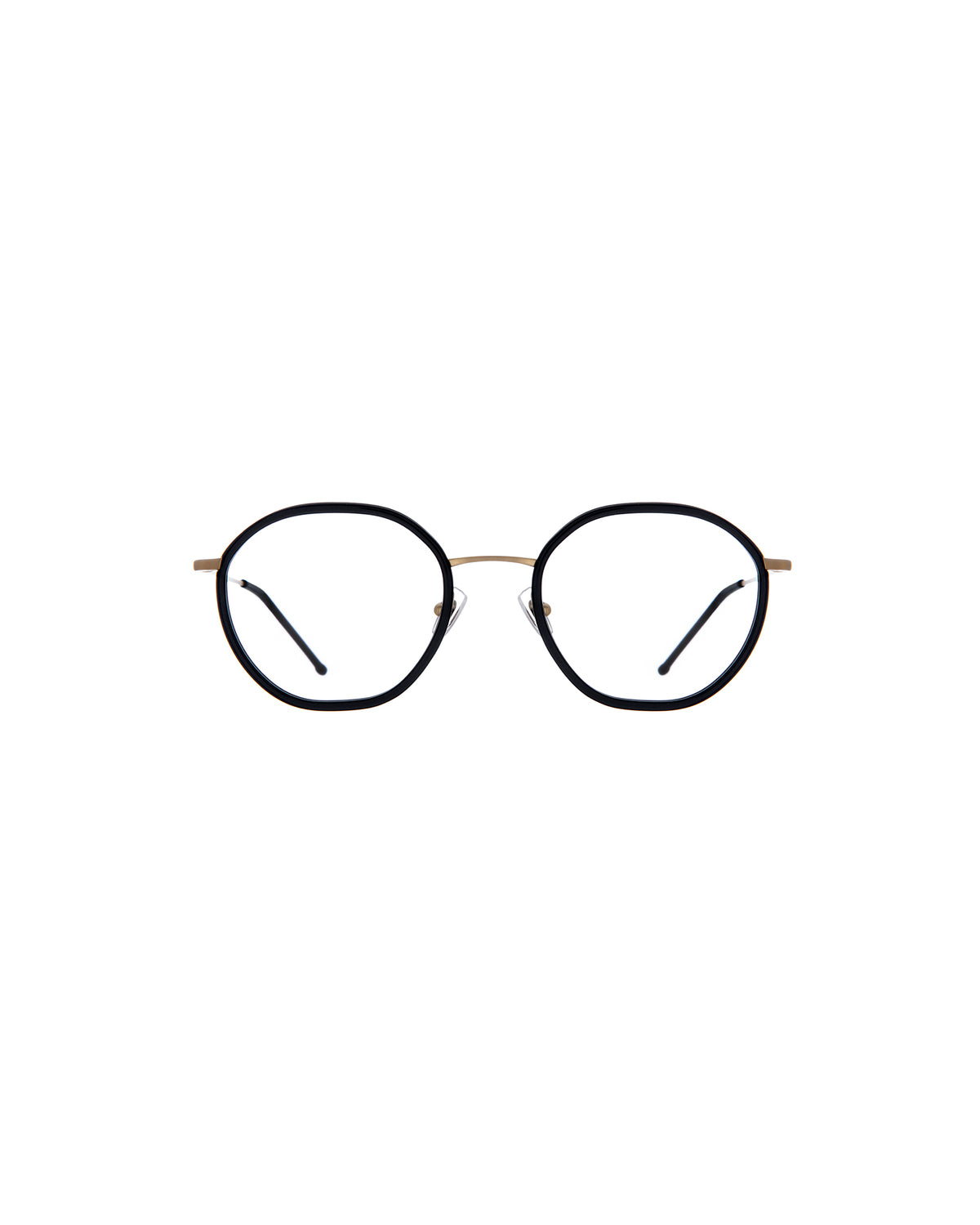INDIA: Redondas Titanio-Acetato Noir optical glasses by GIGI STUDIOS 1208
