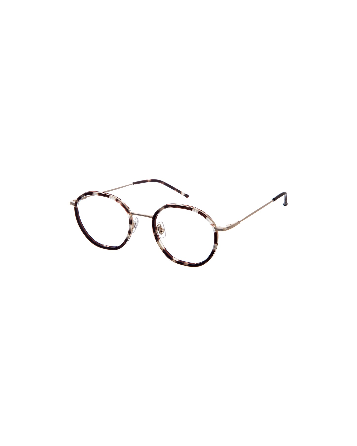 INDIA: Redondas Titanio-Acetato Marrón optical glasses by GIGI STUDIOS 1212