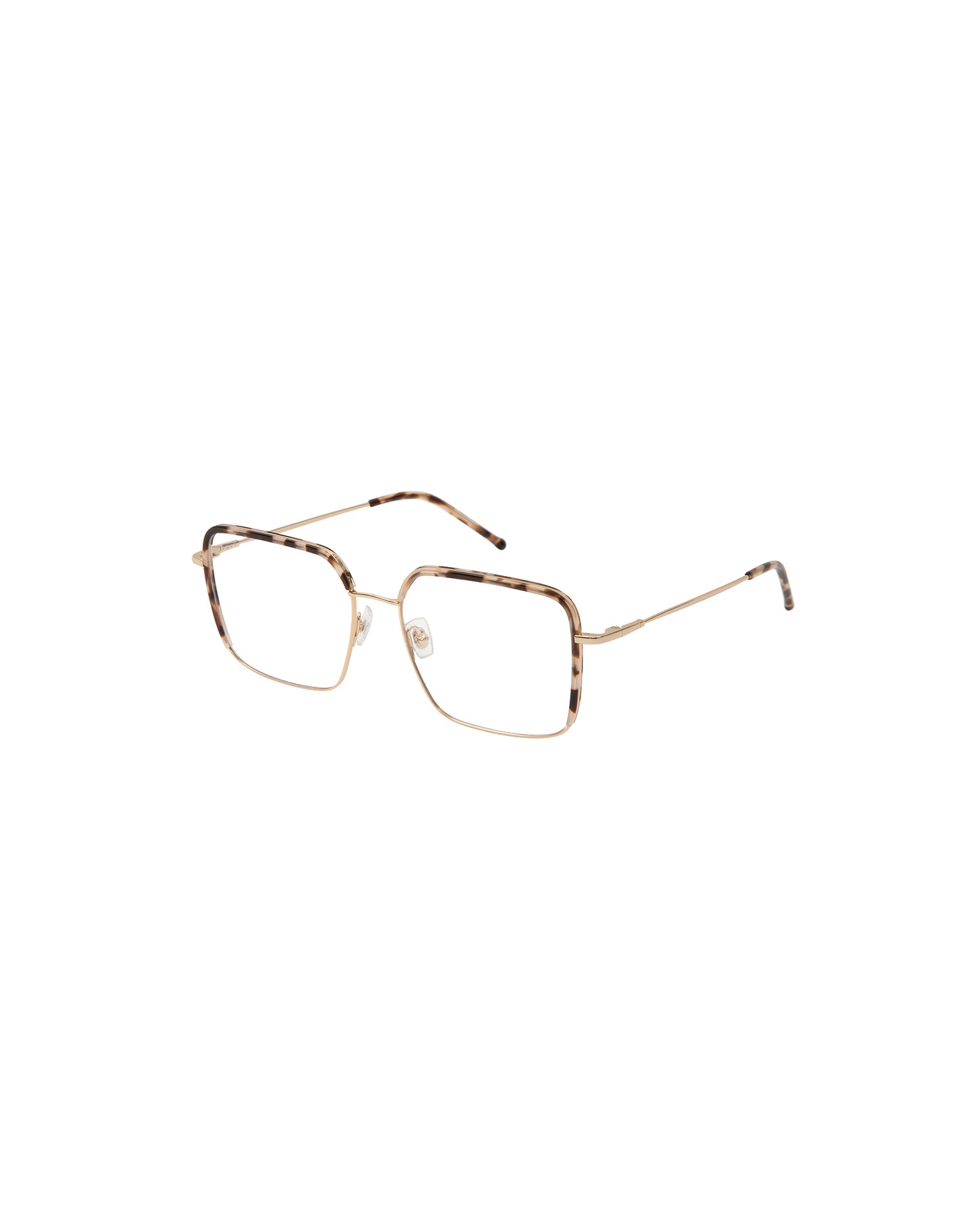 LIGHTS: Cuadrada Titanio-Acetato Marrón optical glasses by GIGI STUDIOS 1234