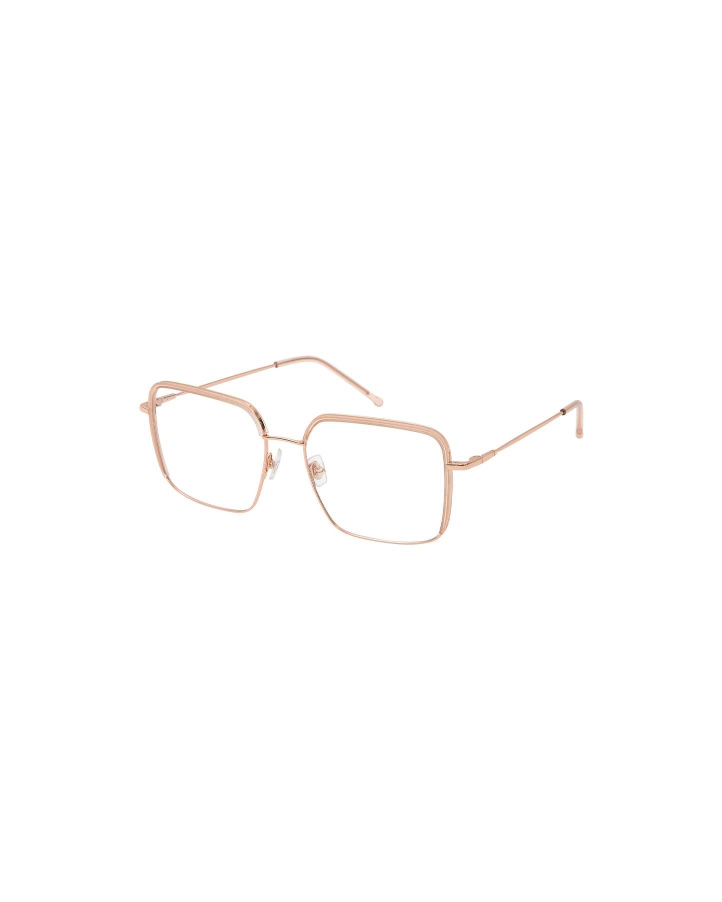 LIGHTS: Cuadrada Titanio-Acetato Rosa optical glasses by GIGI STUDIOS 1236