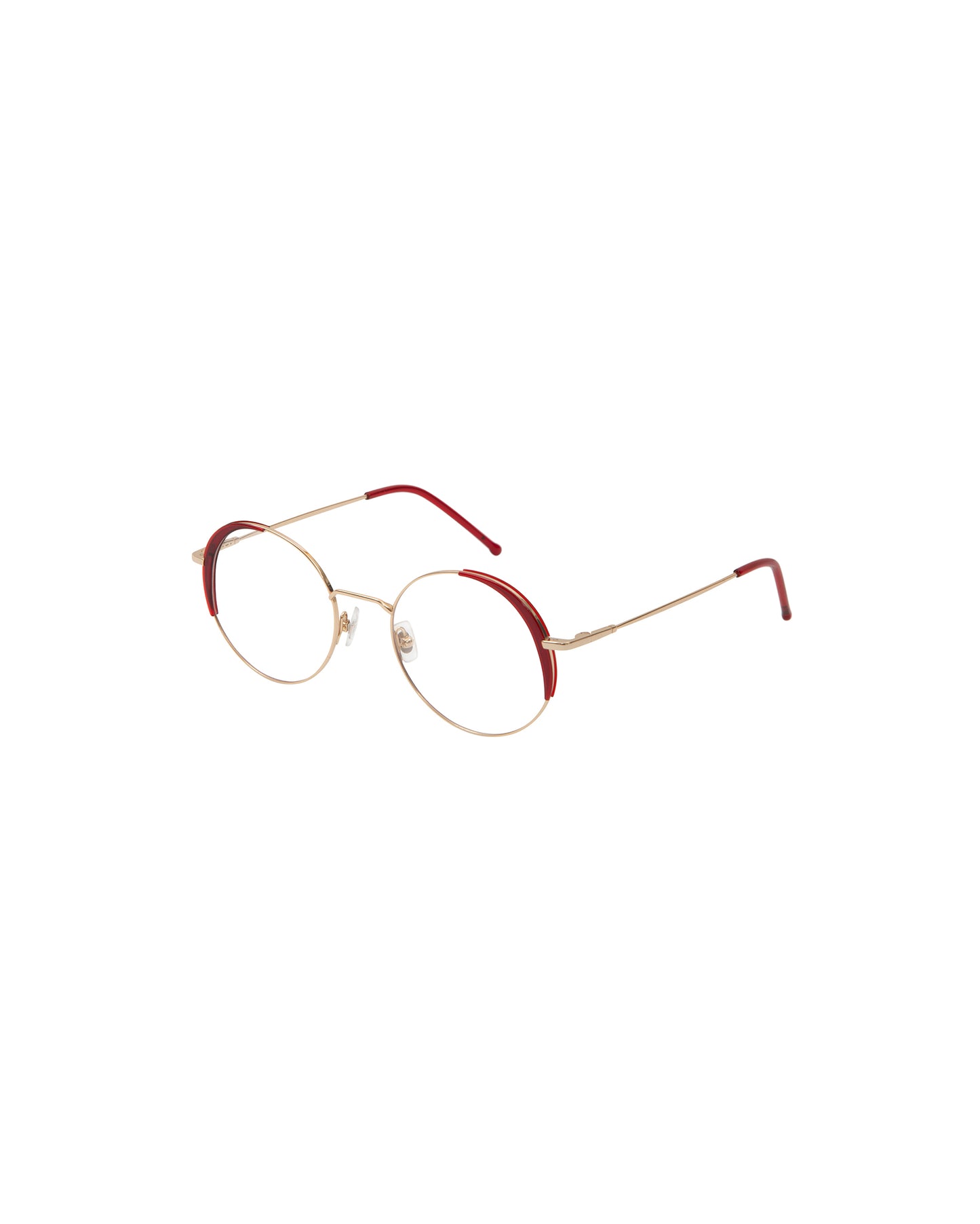 ARISE: Redondas Titanio-Acetato Rojo optical glasses by GIGI STUDIOS 1244