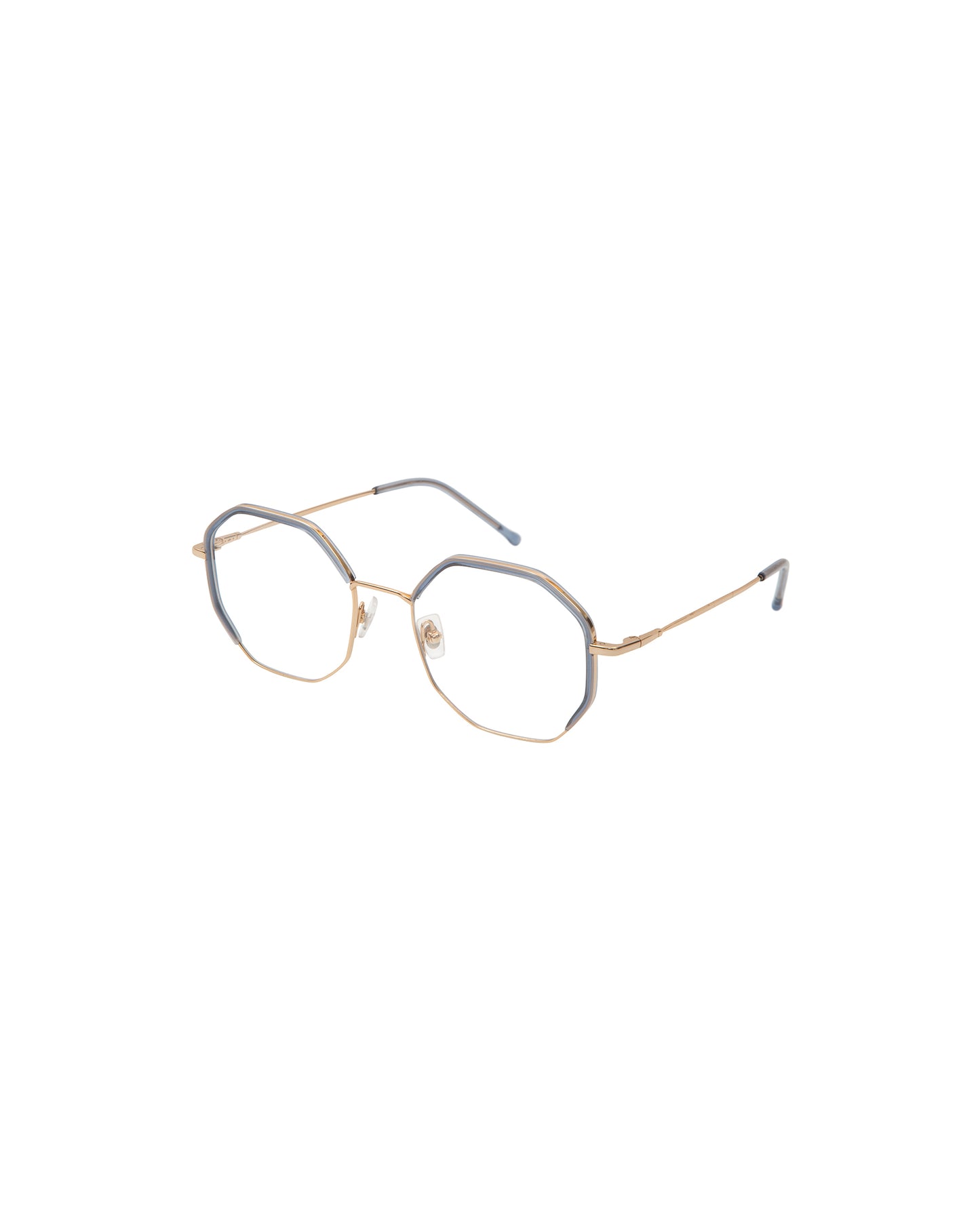 ELECTRIC: Geométricas Titanio-Acetato Azul optical glasses by GIGI STUDIOS 1251