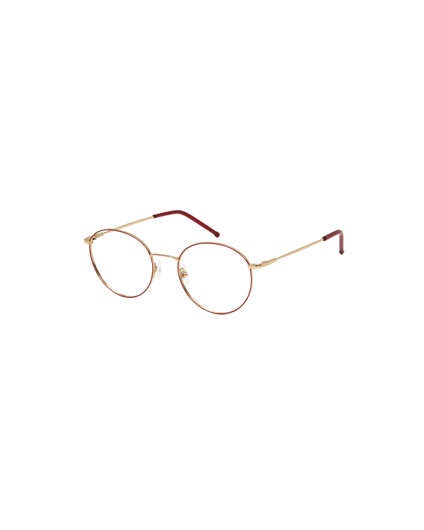 JUNO: Redondas Titanio Rojo optical glasses by GIGI STUDIOS 1316