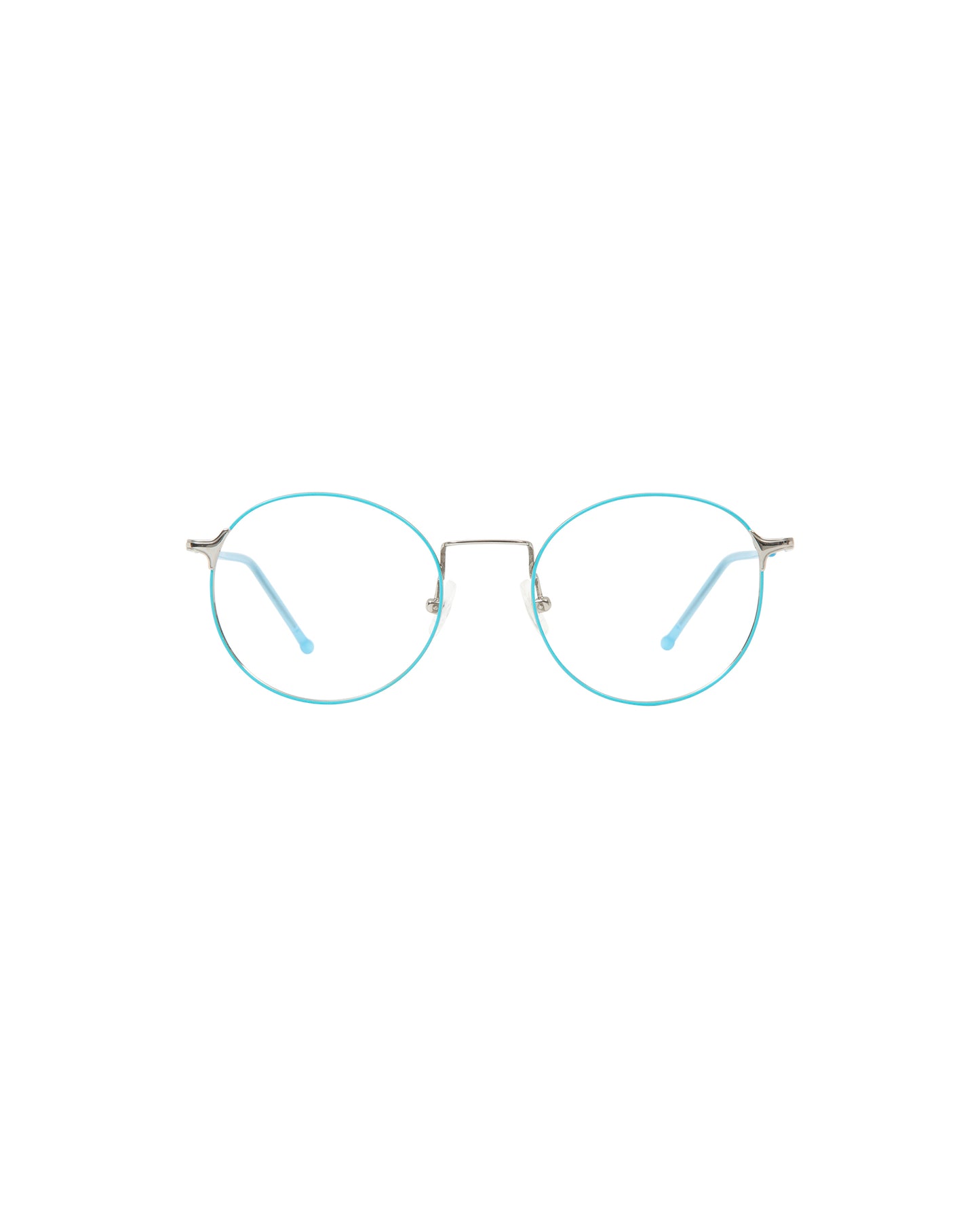 KAORI: Redondas Titanio Azul optical glasses by GIGI STUDIOS 1342
