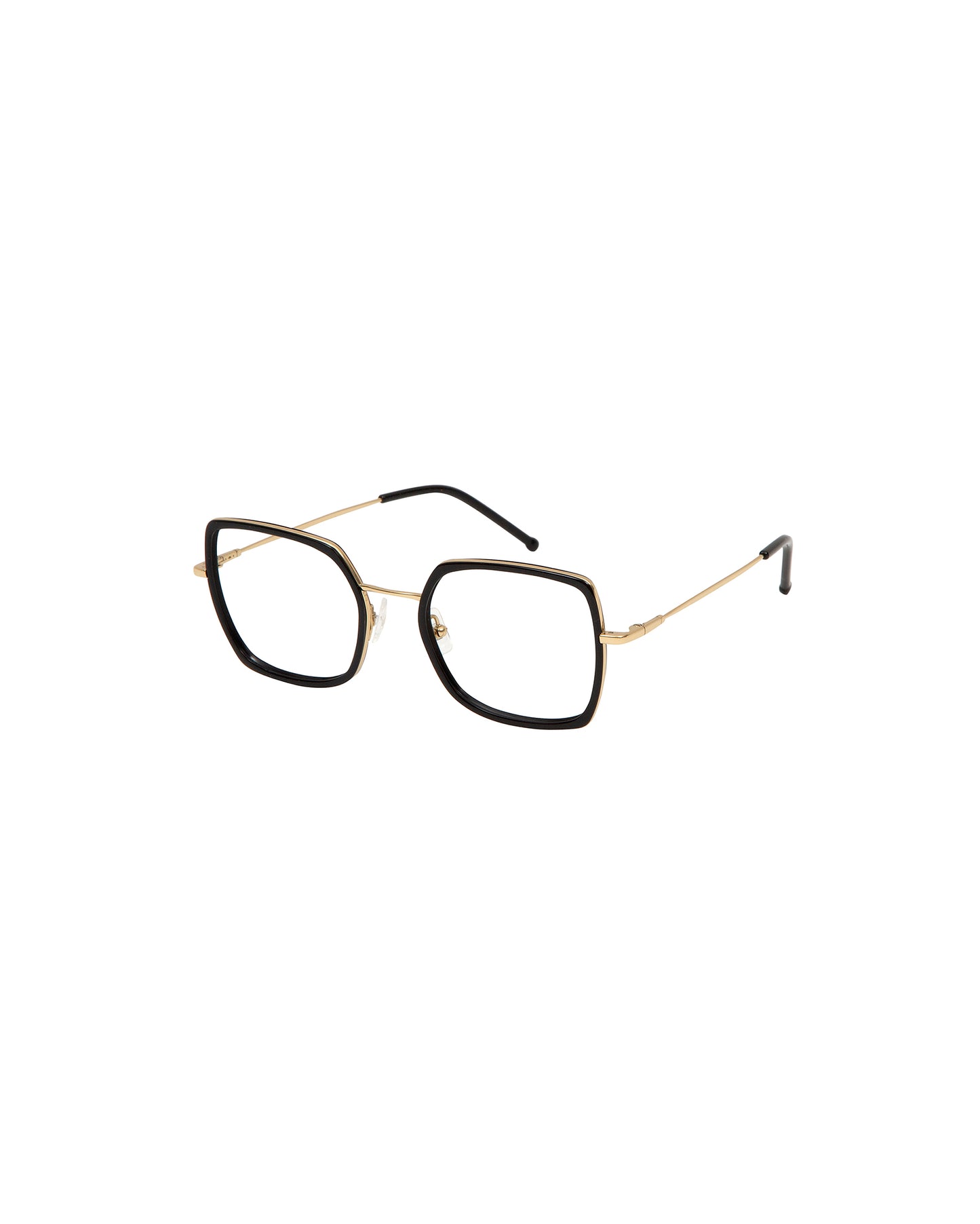VIOLETA: Cuadrada Titanio-Acetato Noir optical glasses by GIGI STUDIOS 1344