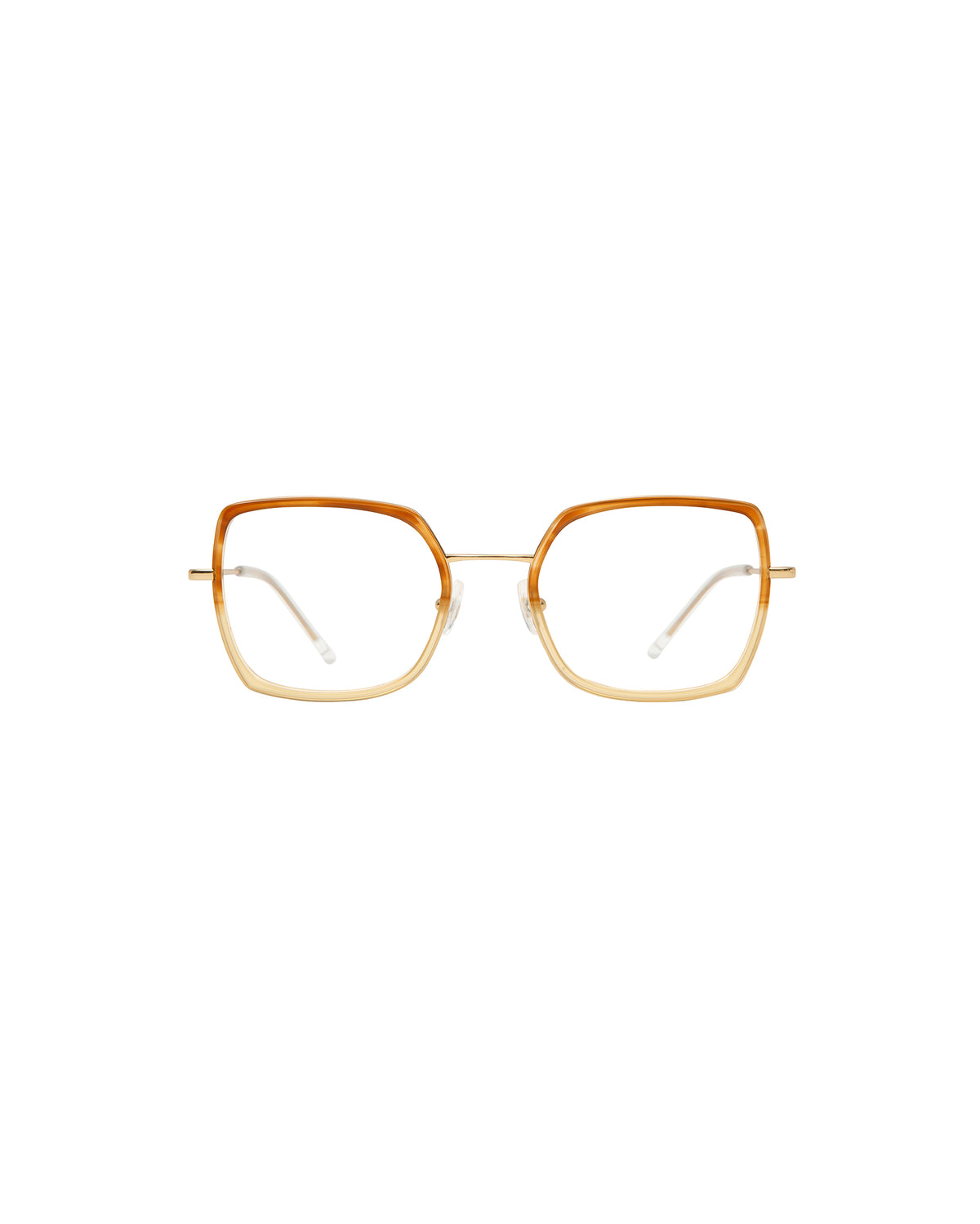 VIOLETA: Cuadrada Titanio-Acetato Jaune optical glasses by GIGI STUDIOS 1345