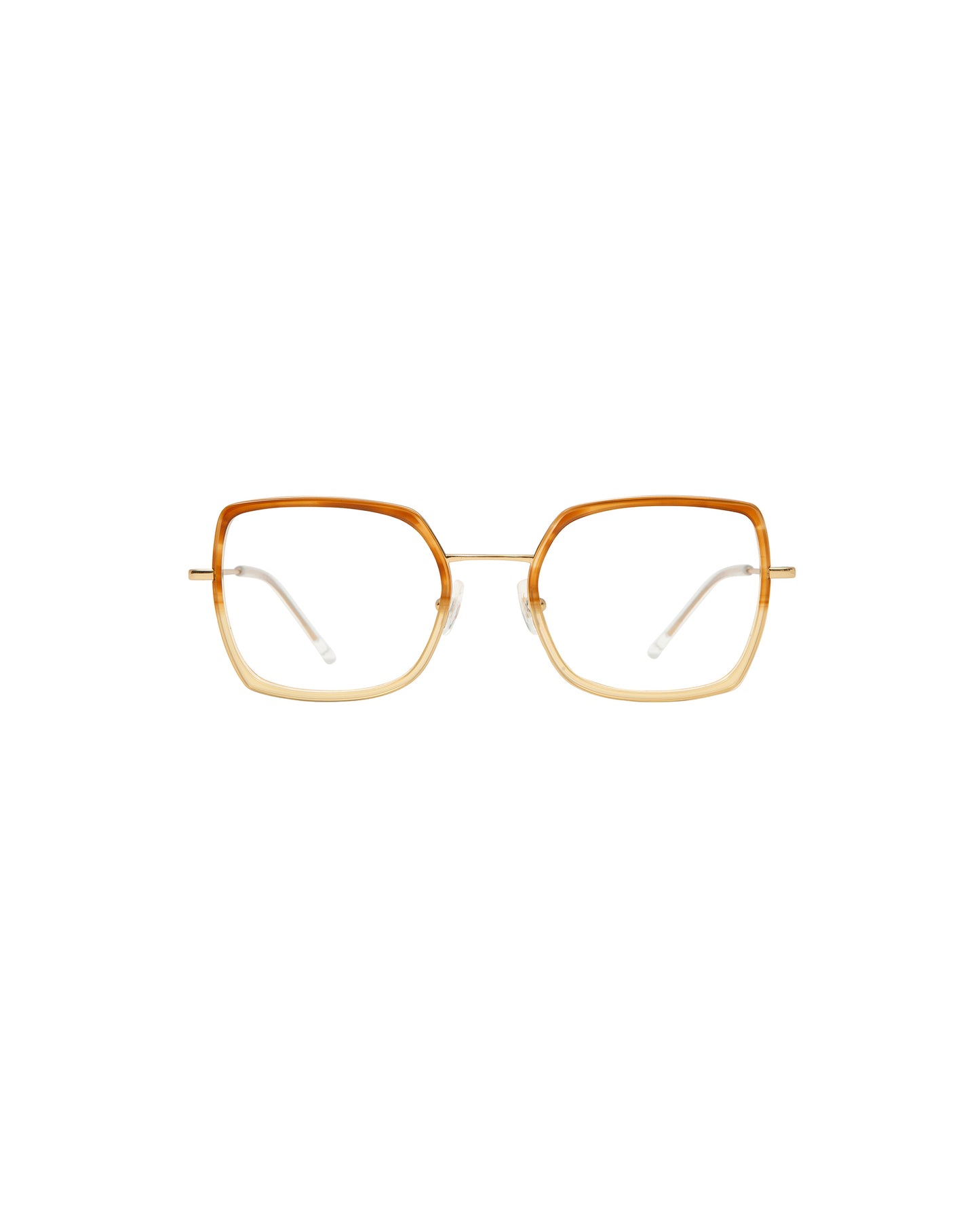 VIOLETA: Cuadrada Titanio-Acetato Jaune optical glasses by GIGI STUDIOS 1345