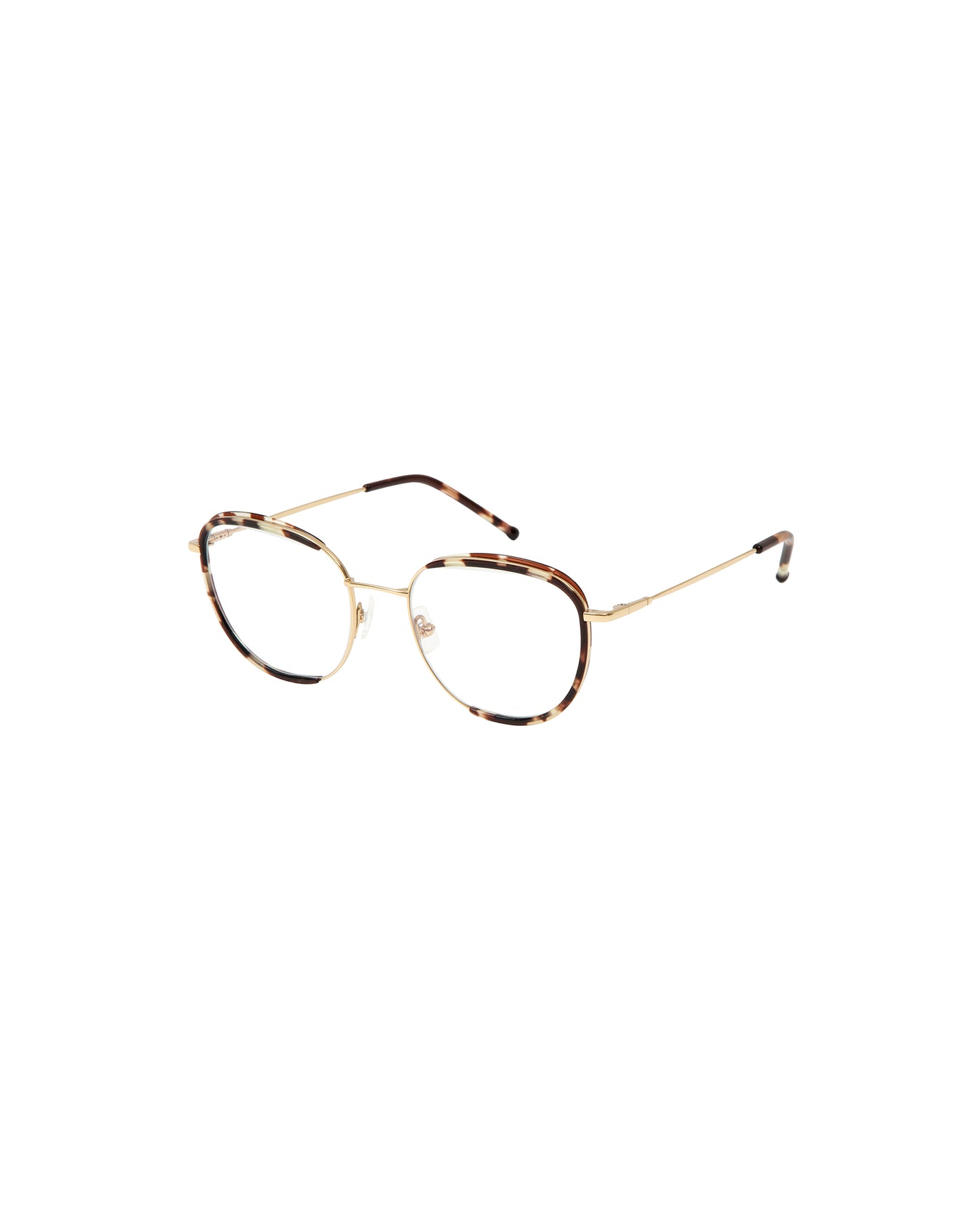 ABRIL: Cat Eye Titanio-Acetato Havana optical glasses by GIGI STUDIOS 1351