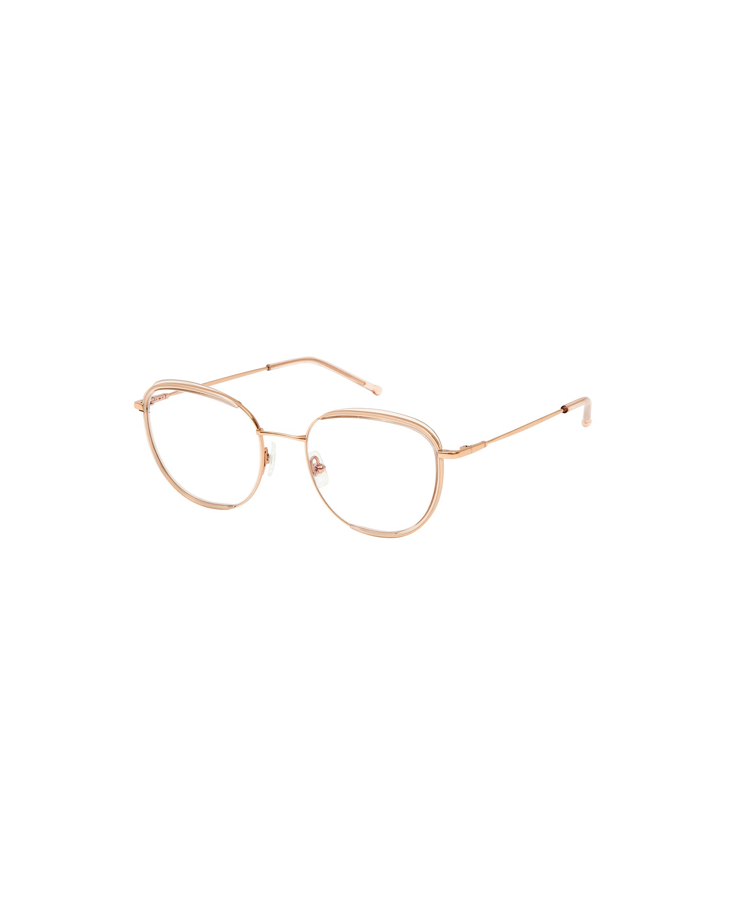 ABRIL: Cat Eye Titanio-Acetato Rosa optical glasses by GIGI STUDIOS 1355