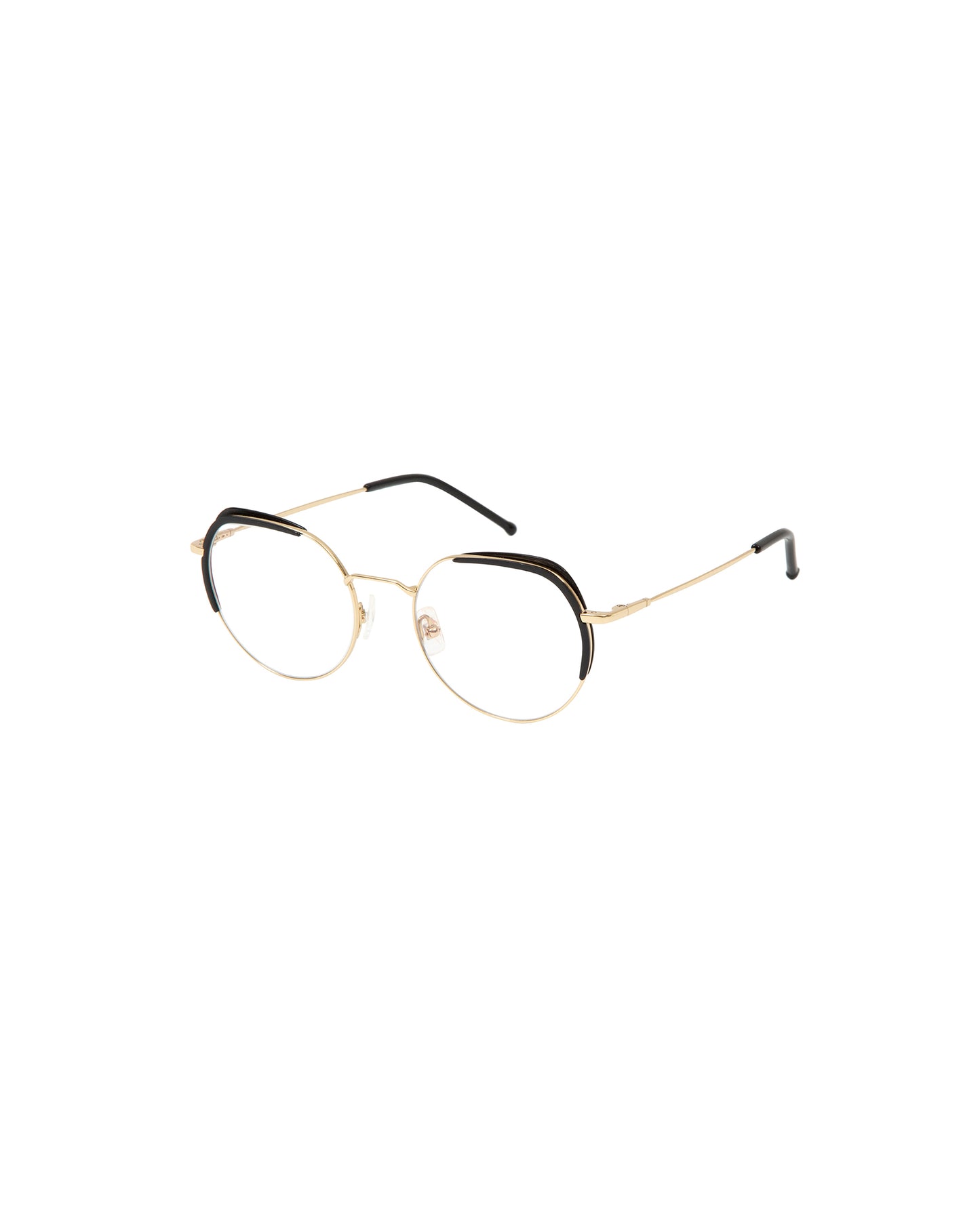 VEGA: Cat Eye Titanio-Acetato Noir optical glasses by GIGI STUDIOS 1359