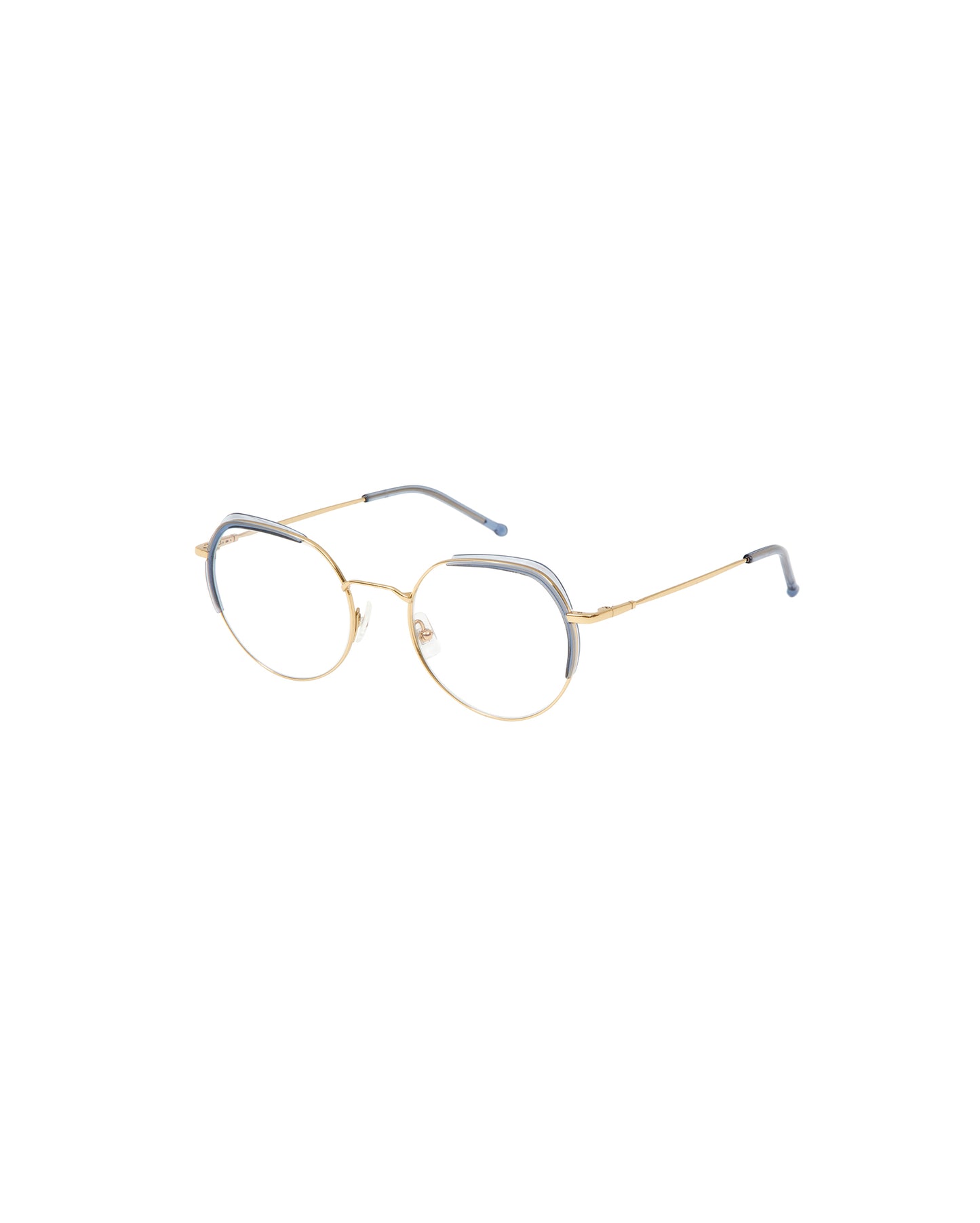VEGA: Cat Eye Titanio-Acetato Grigio optical glasses by GIGI STUDIOS 1361