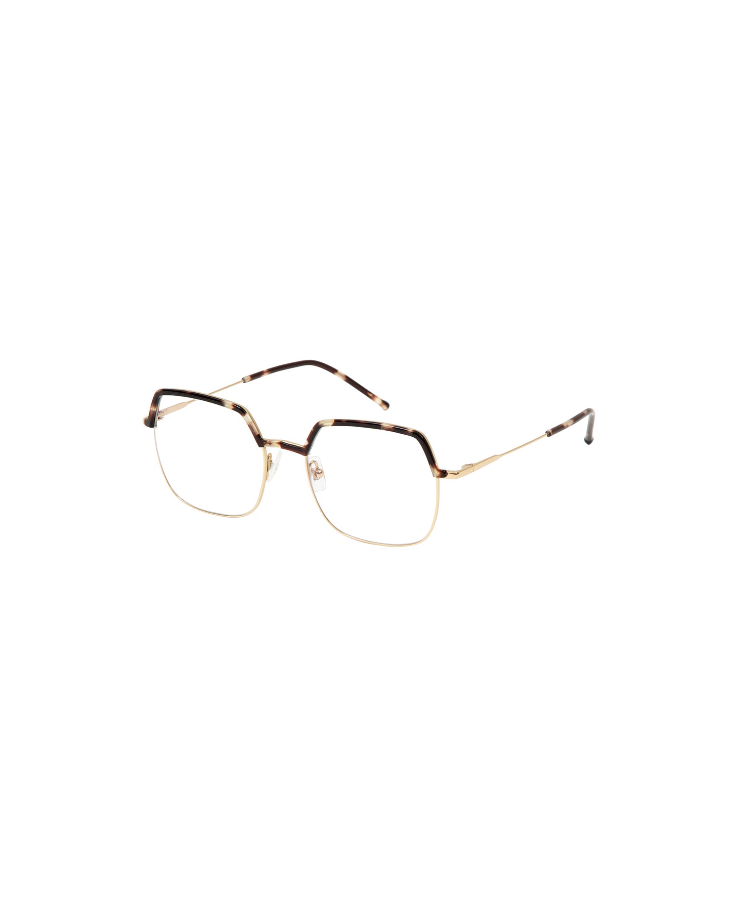 OBA: Cuadrada Titanio-Acetato Havana optical glasses by GIGI STUDIOS 1368