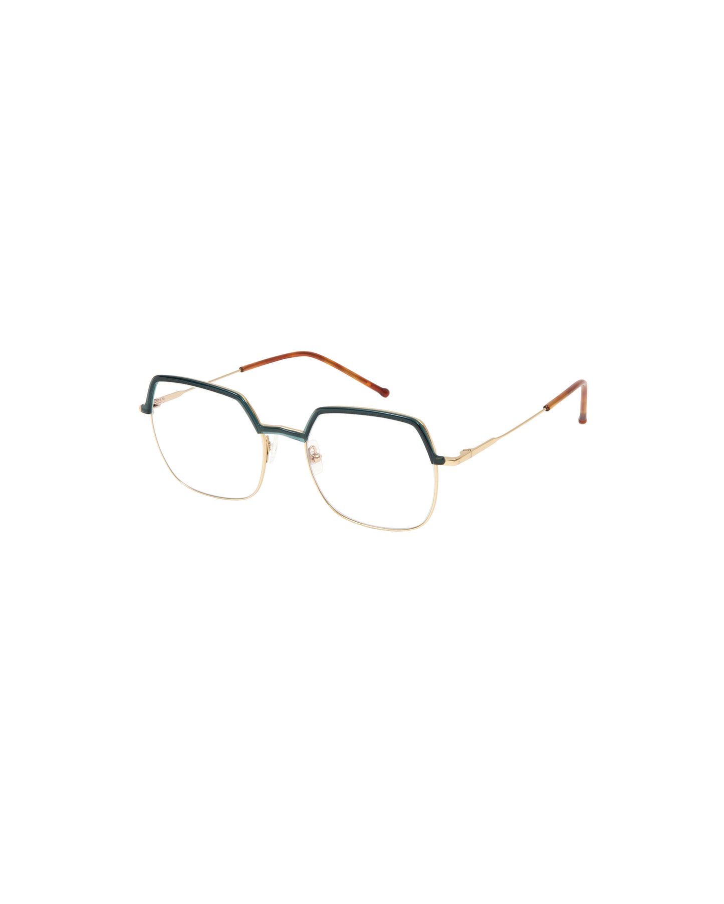 OBA: Cuadrada Titanio-Acetato Verde optical glasses by GIGI STUDIOS 1371