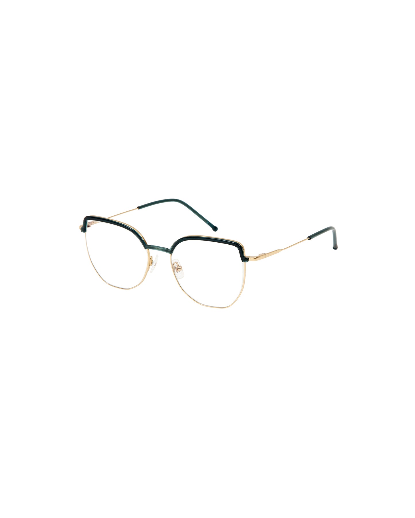 NARET: Cat Eye Titanio-Acetato Verde optical glasses by GIGI STUDIOS 1379