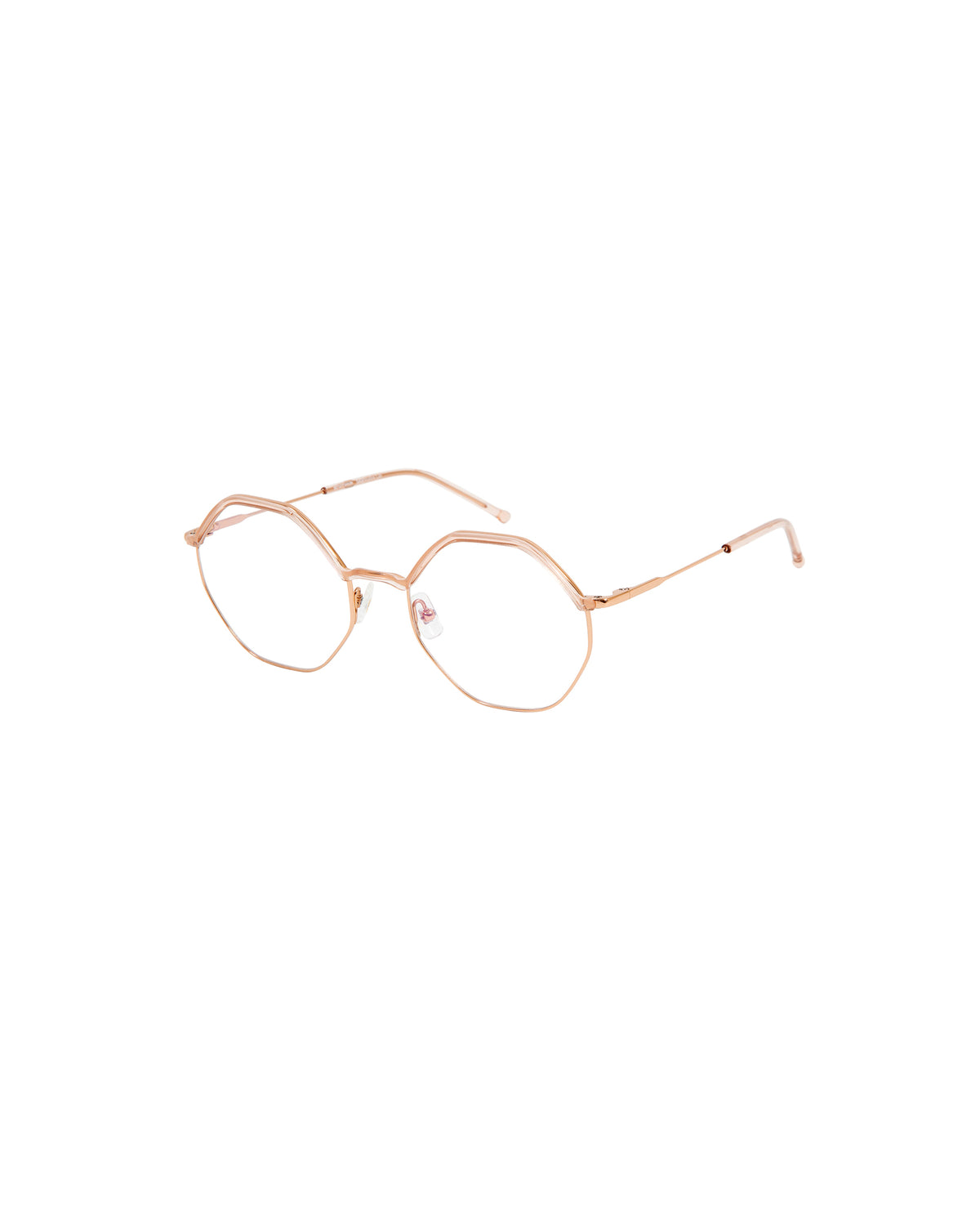 ESTELLE: Geométricas Titanio-Acetato Rosa optical glasses by GIGI STUDIOS 1424