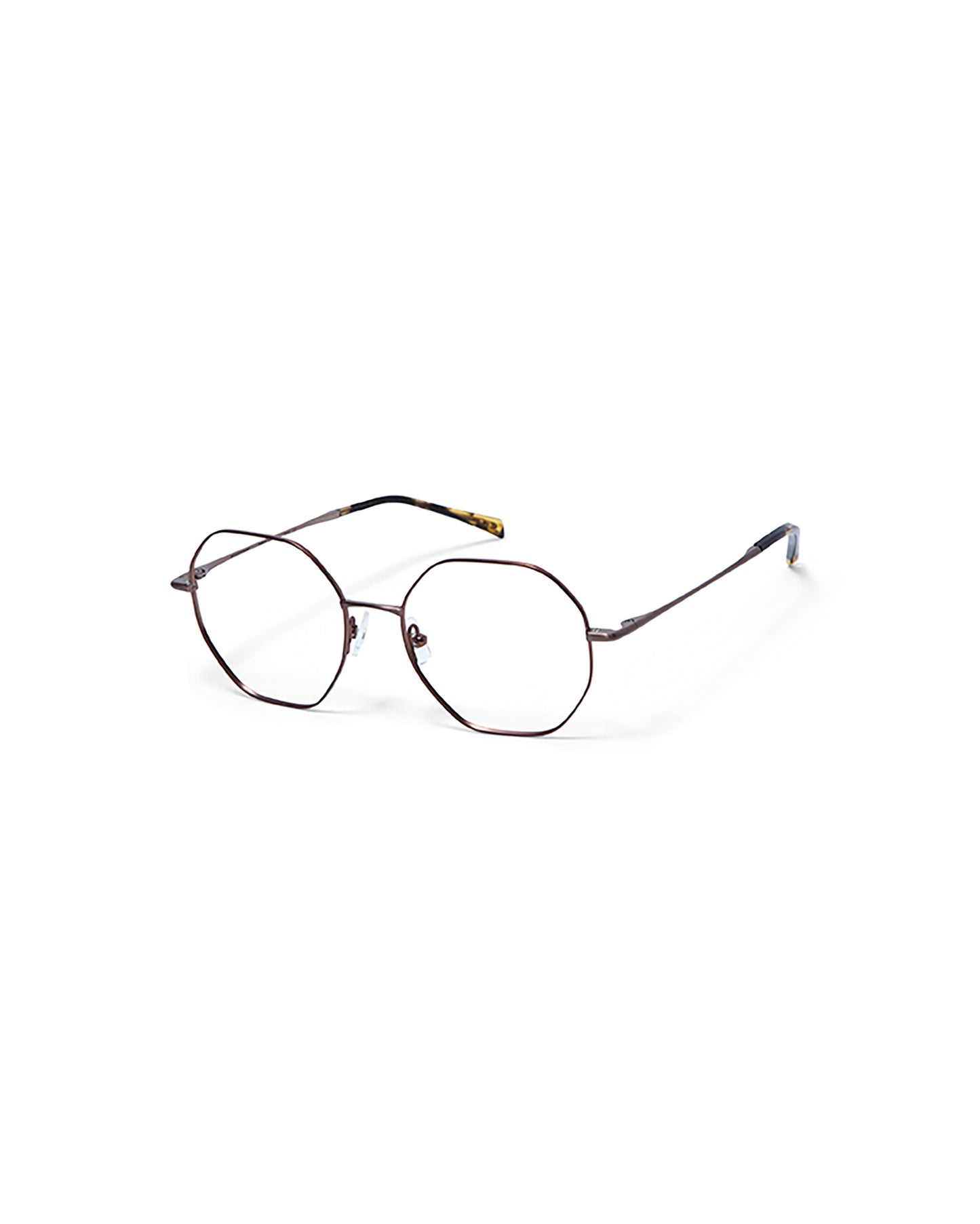 ALEGRIA: Geométricas Titanio Marrón optical glasses by GIGI STUDIOS 3635