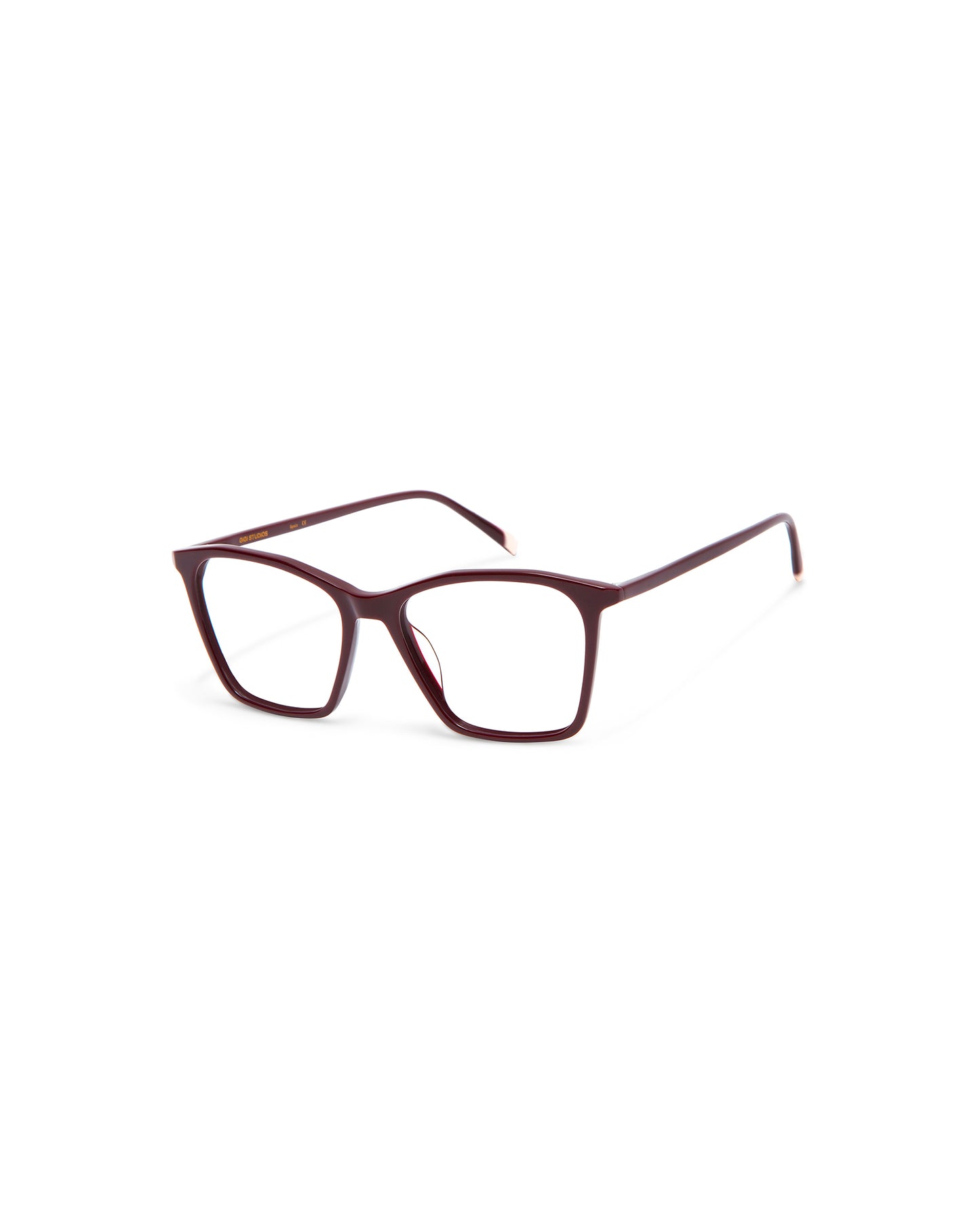 ODETTE: Cuadrada Acetato Rojo optical glasses by GIGI STUDIOS 3671