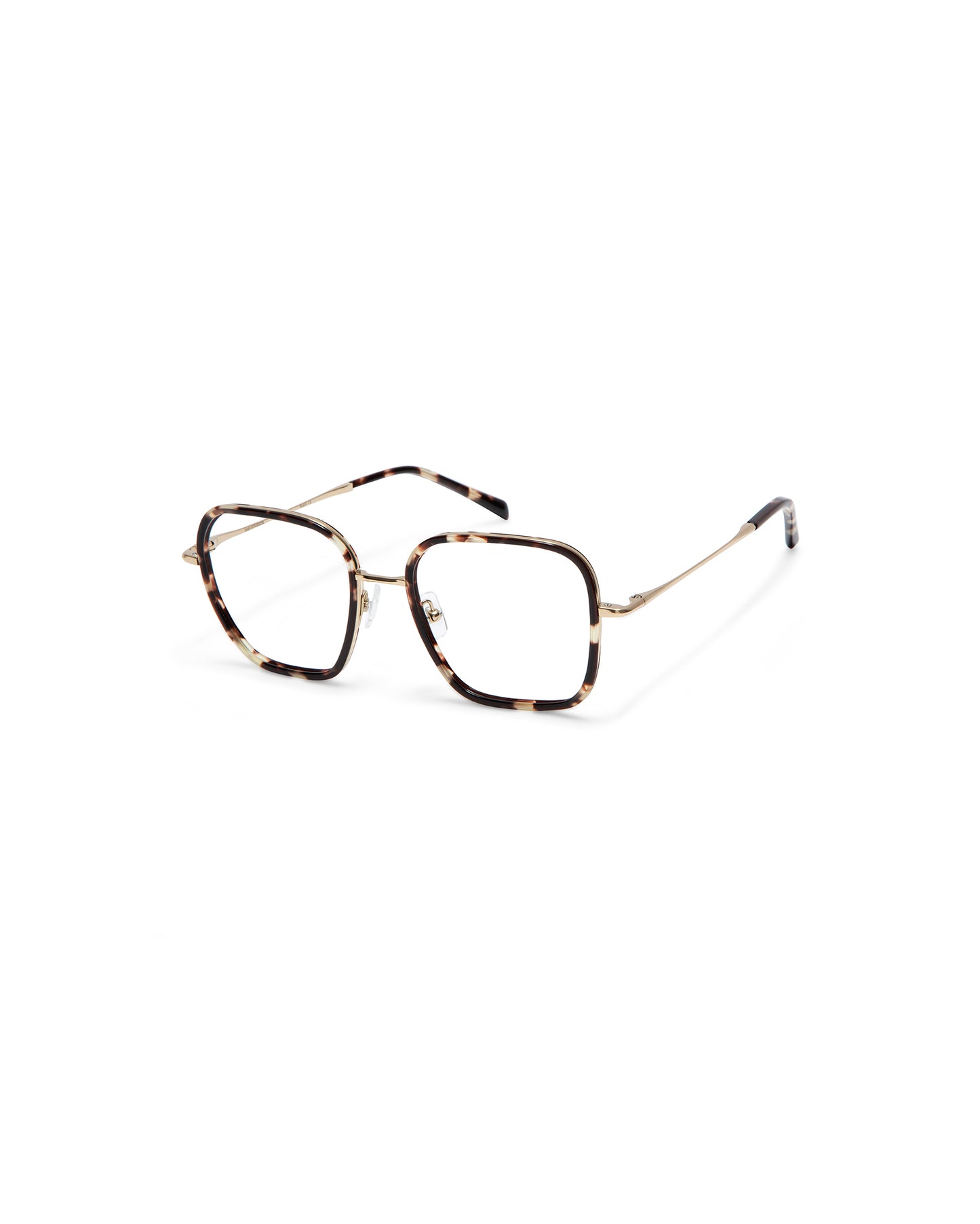 MELISSA: Cuadrada Titanio-Acetato Havana optical glasses by GIGI STUDIOS 3723