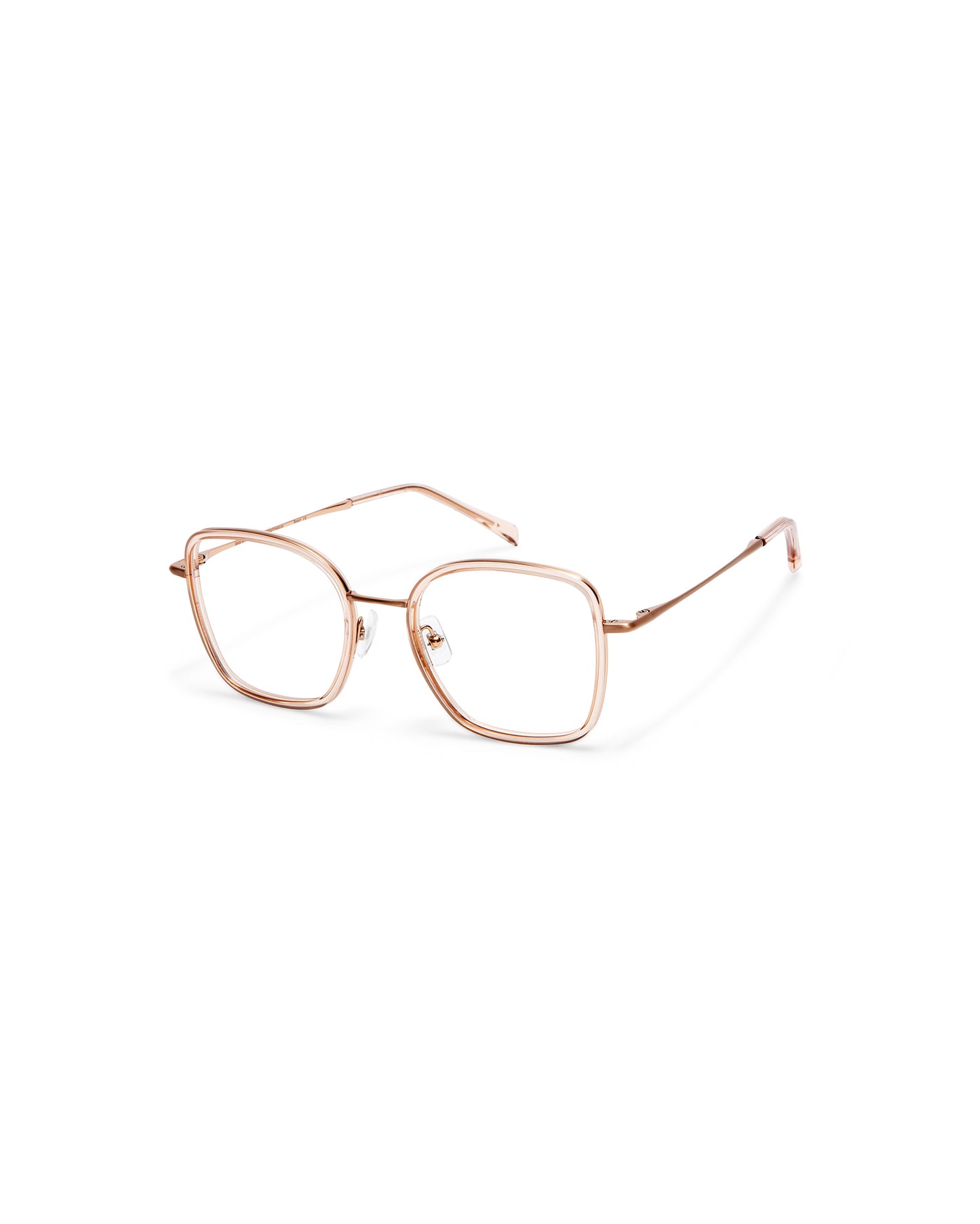 MELISSA: Cuadrada Titanio-Acetato Rosa optical glasses by GIGI STUDIOS 3725