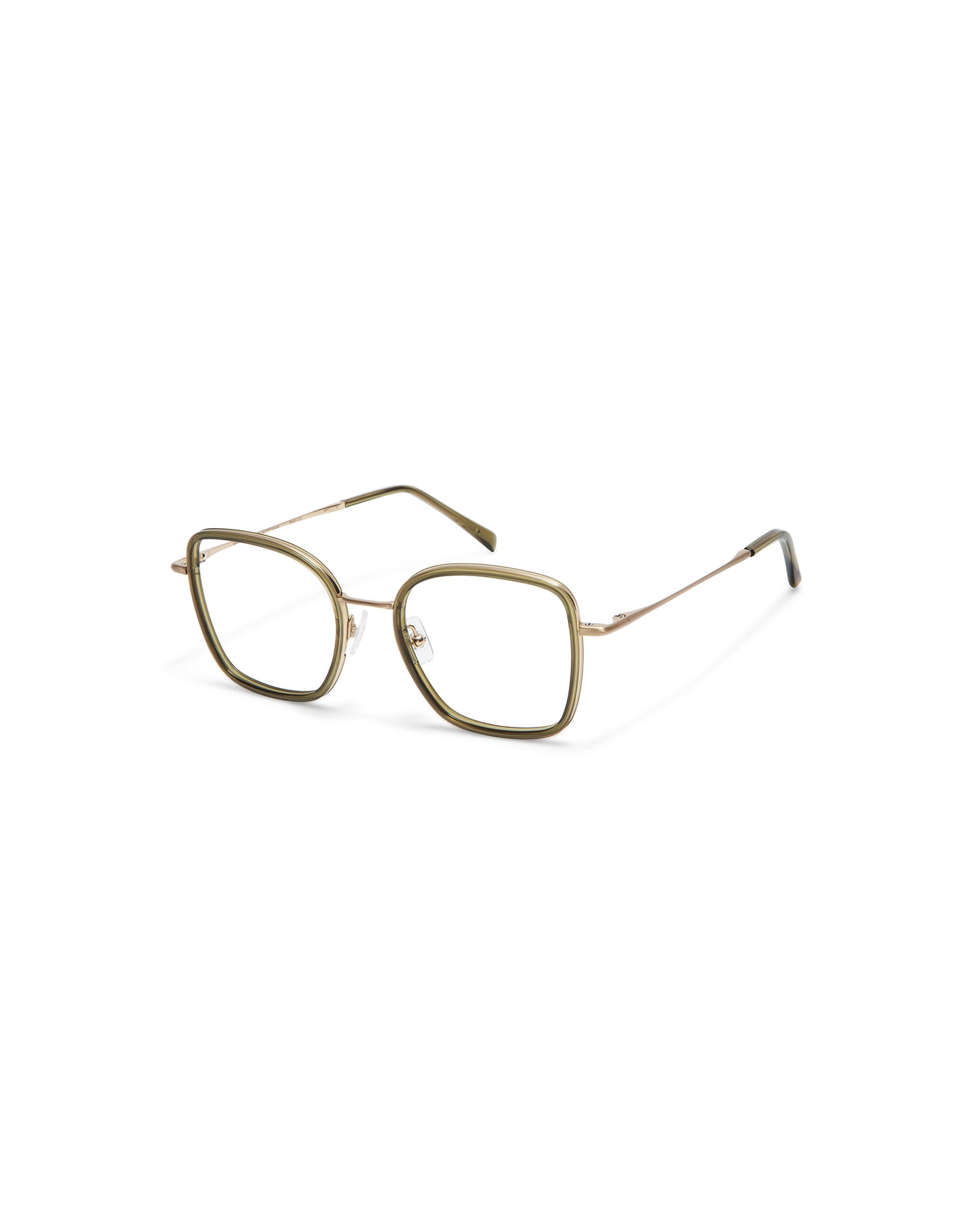 MELISSA: Cuadrada Titanio-Acetato Doré optical glasses by GIGI STUDIOS 3729