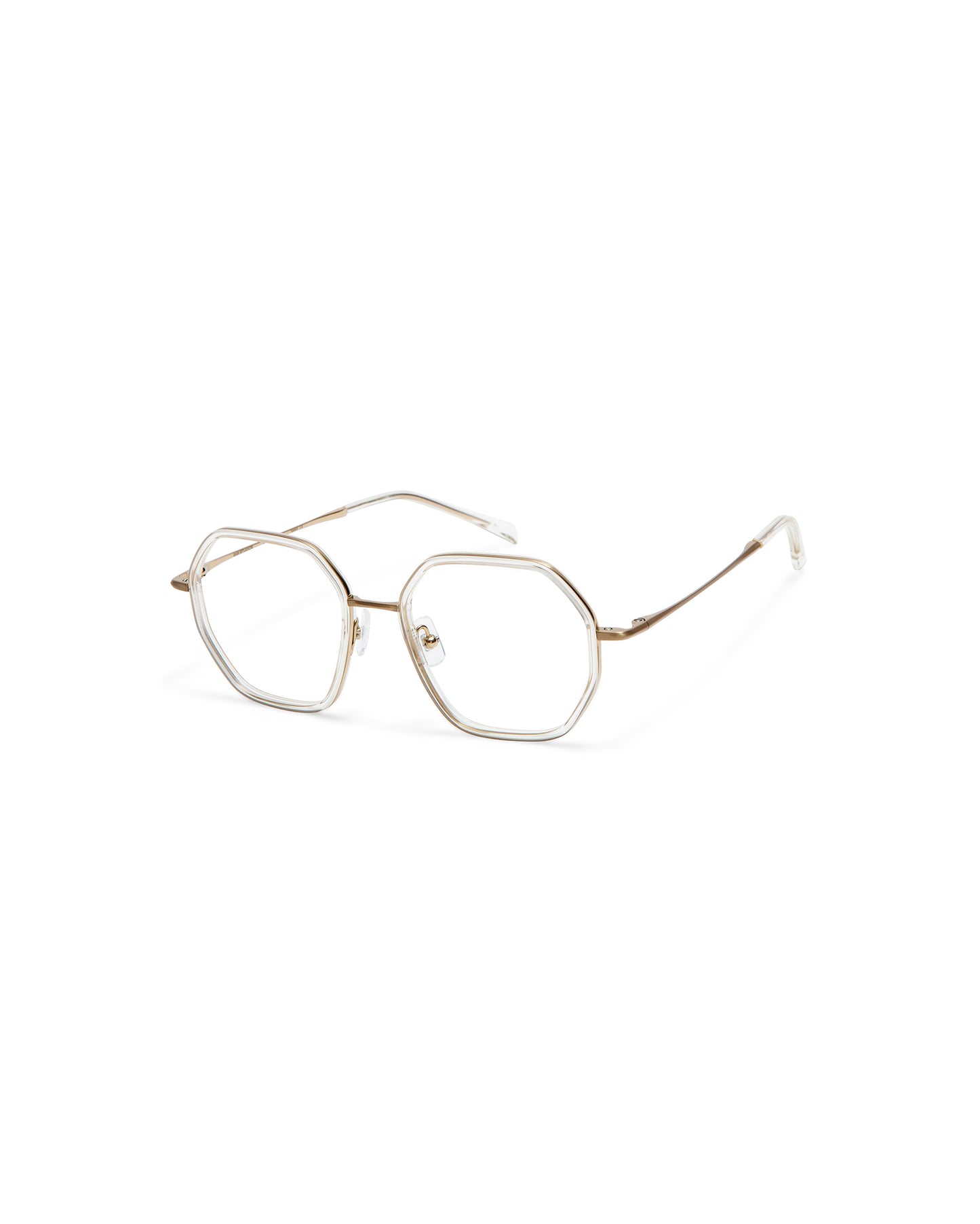 MARIE: Geométricas Titanio-Acetato Doré optical glasses by GIGI STUDIOS 3733