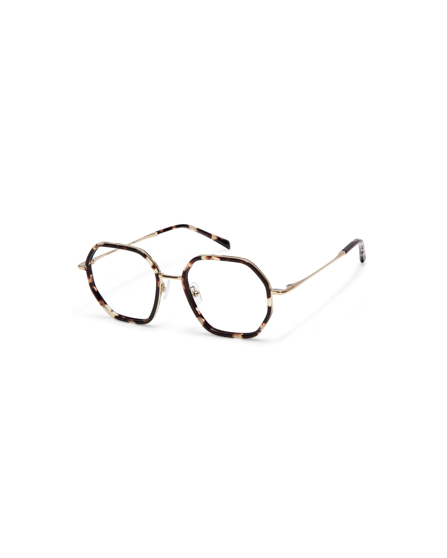 MARIE: Geométricas Titanio-Acetato Havana optical glasses by GIGI STUDIOS 3737