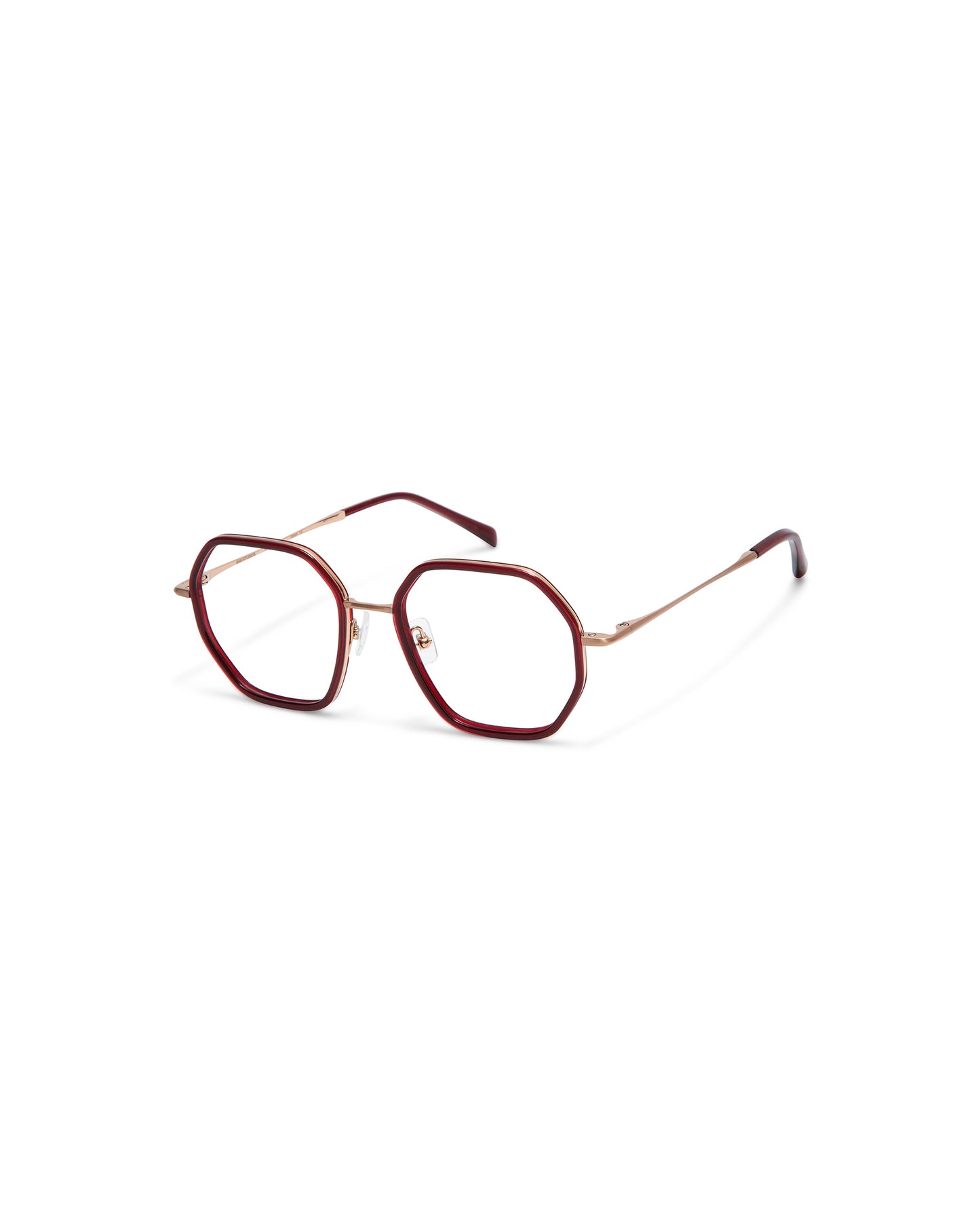 MARIE: Geométricas Titanio-Acetato Rosa optical glasses by GIGI STUDIOS 3739