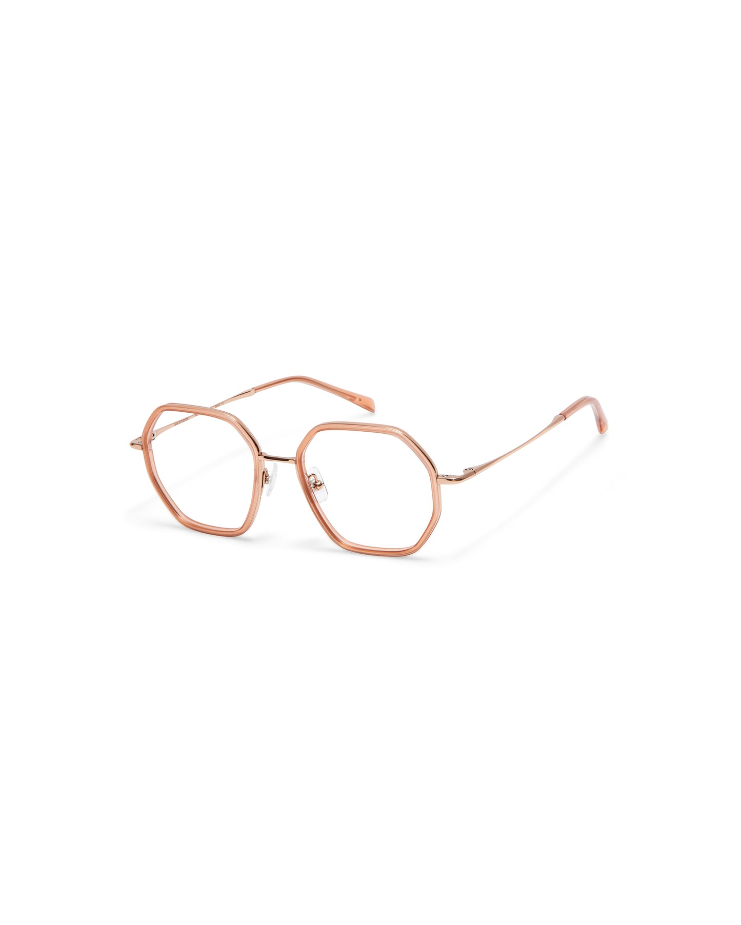 MARIE: Geométricas Titanio-Acetato Rosa optical glasses by GIGI STUDIOS 3741